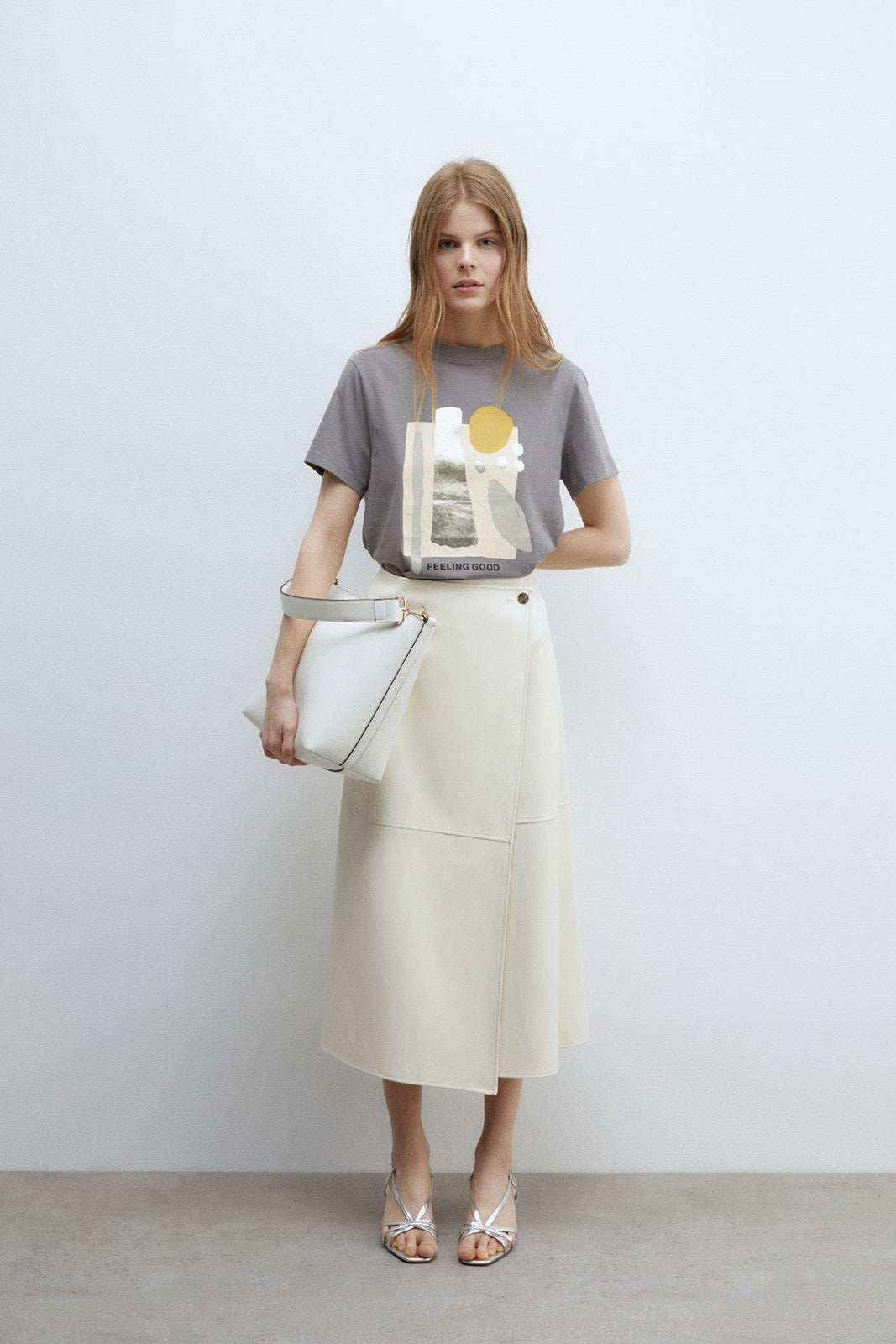 Sfera Motif T-shirt - Medium Grey 3 Shaws Department Stores