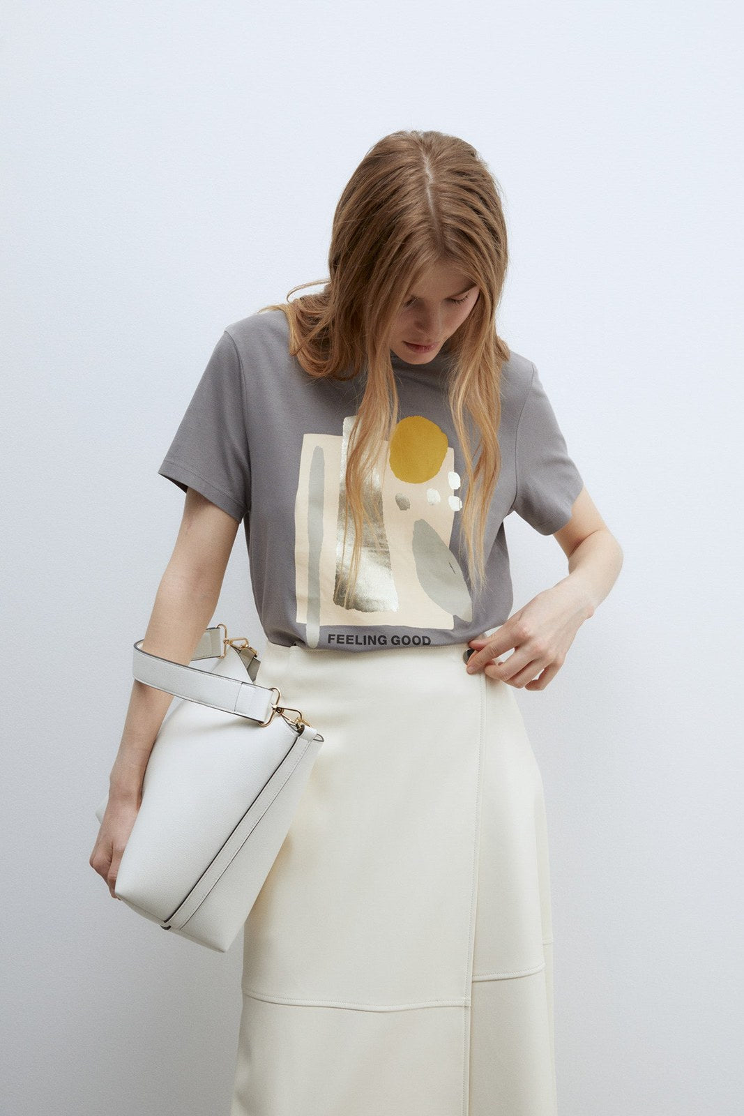 Sfera Motif T-shirt - Medium Grey 2 Shaws Department Stores
