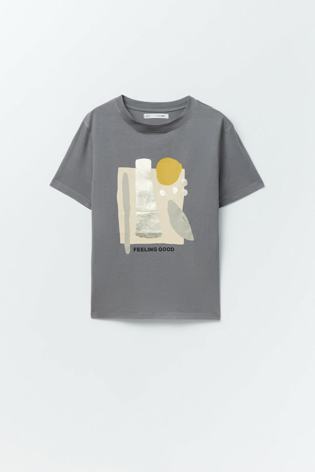 Sfera Motif T-shirt - Medium Grey 7 Shaws Department Stores