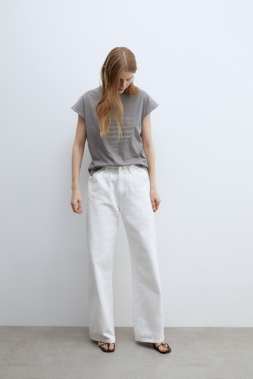 Sfera Motif T-shirt - Lead 3 Shaws Department Stores