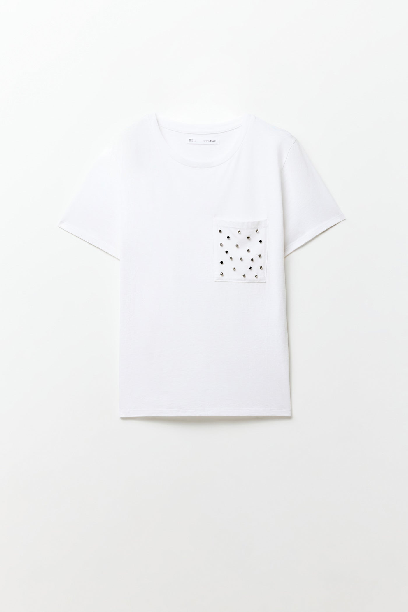Sfera Sparkly pocket T-shirt - White 5 Shaws Department Stores