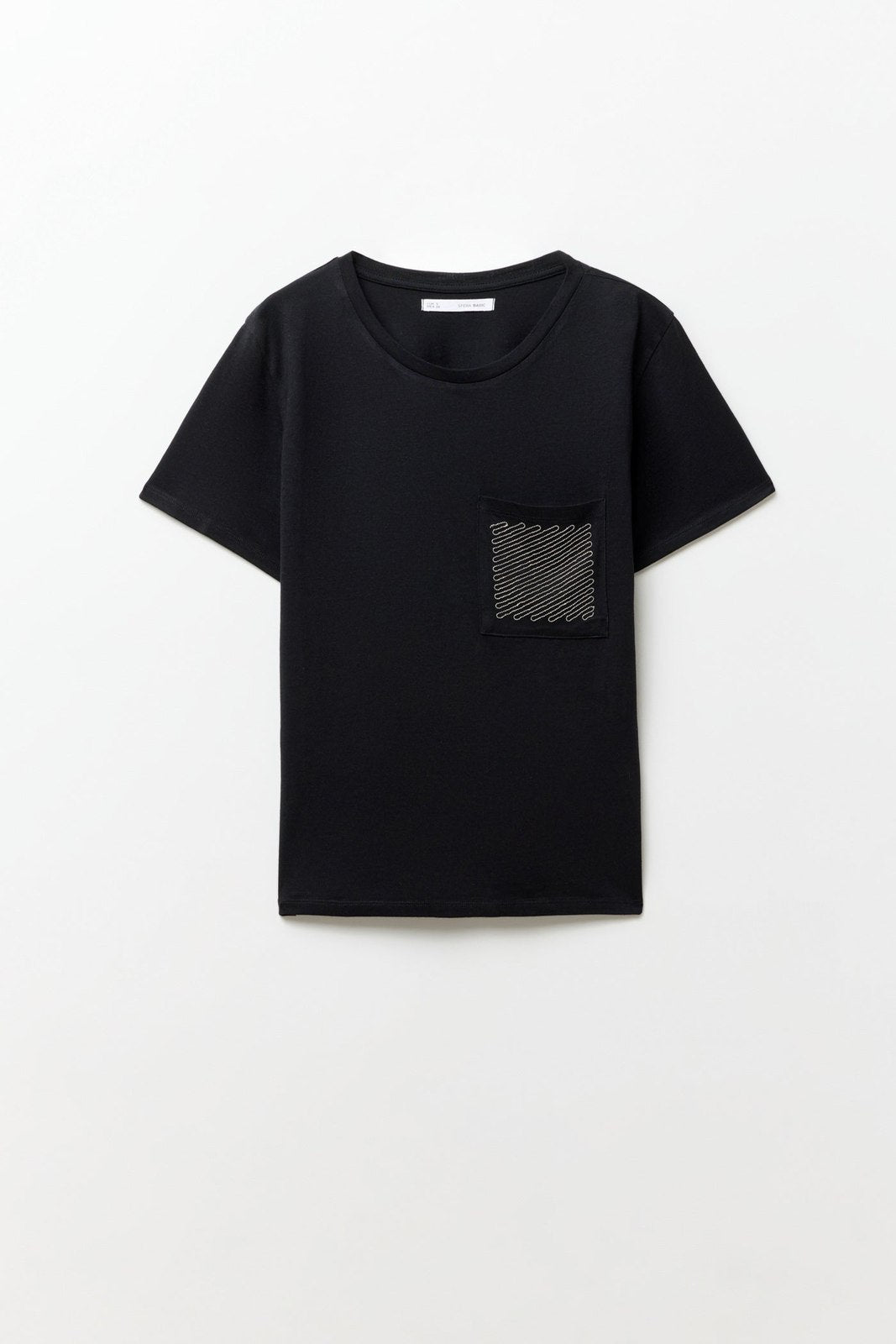 Sfera Sparkly pocket T-shirt - Black 5 Shaws Department Stores