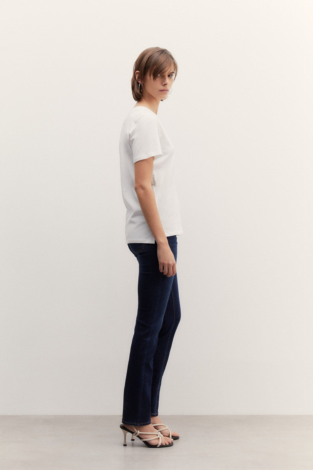 Sfera Sparkly pocket T-shirt - Ecru 3 Shaws Department Stores