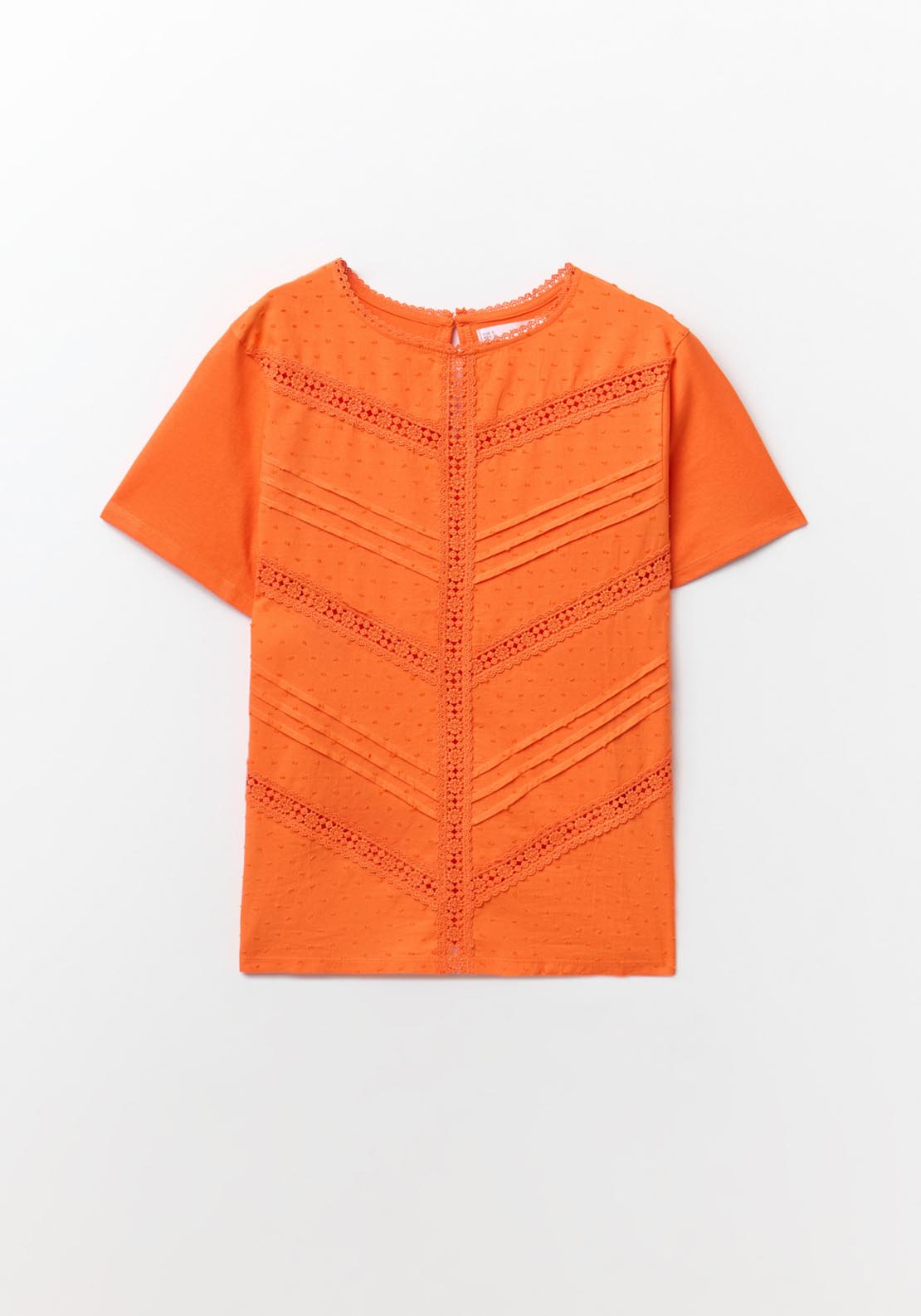 Sfera Plumetis T-Shirt - Orange 6 Shaws Department Stores