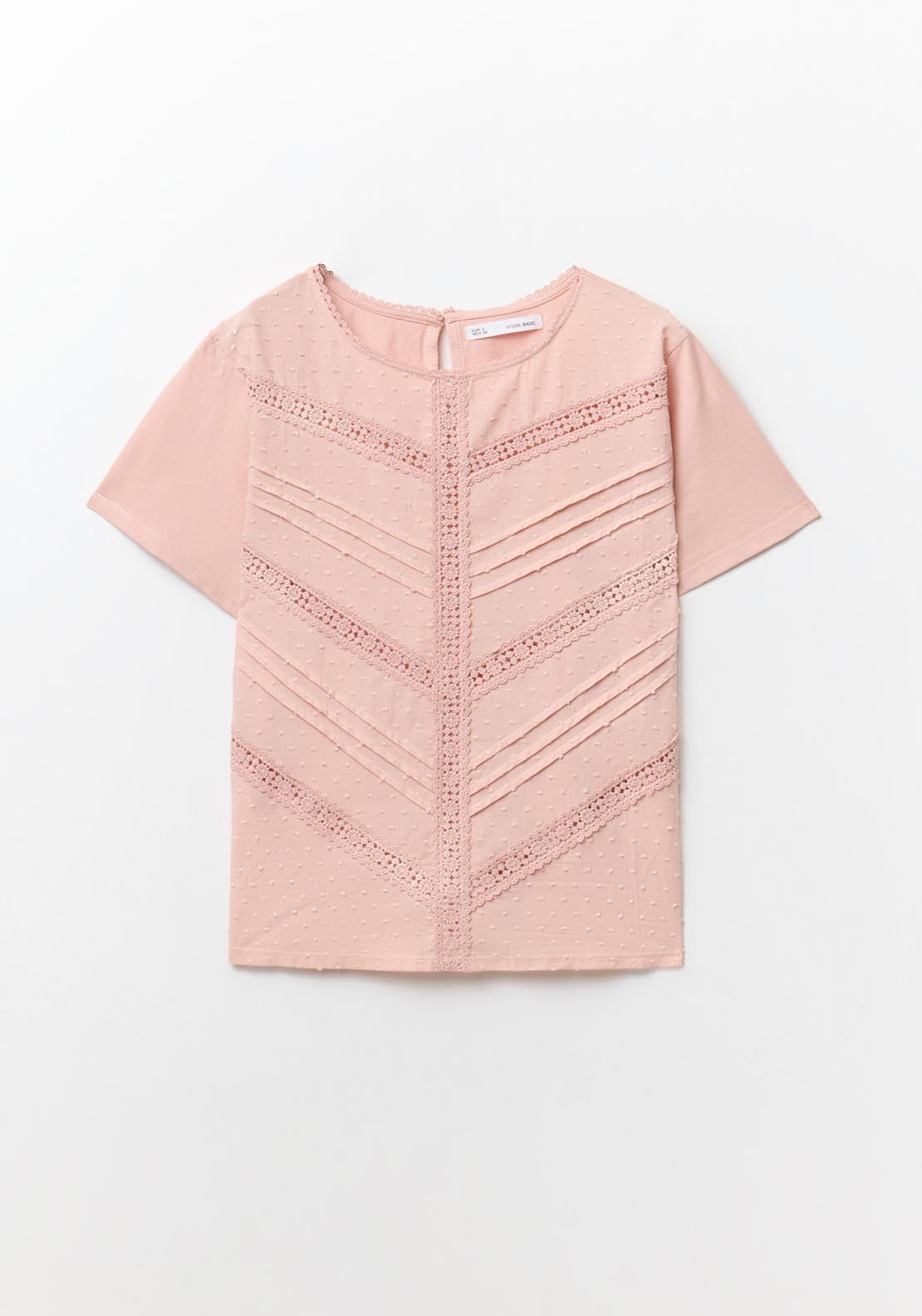 Sfera Plumetis T-Shirt - Pink Pale 6 Shaws Department Stores