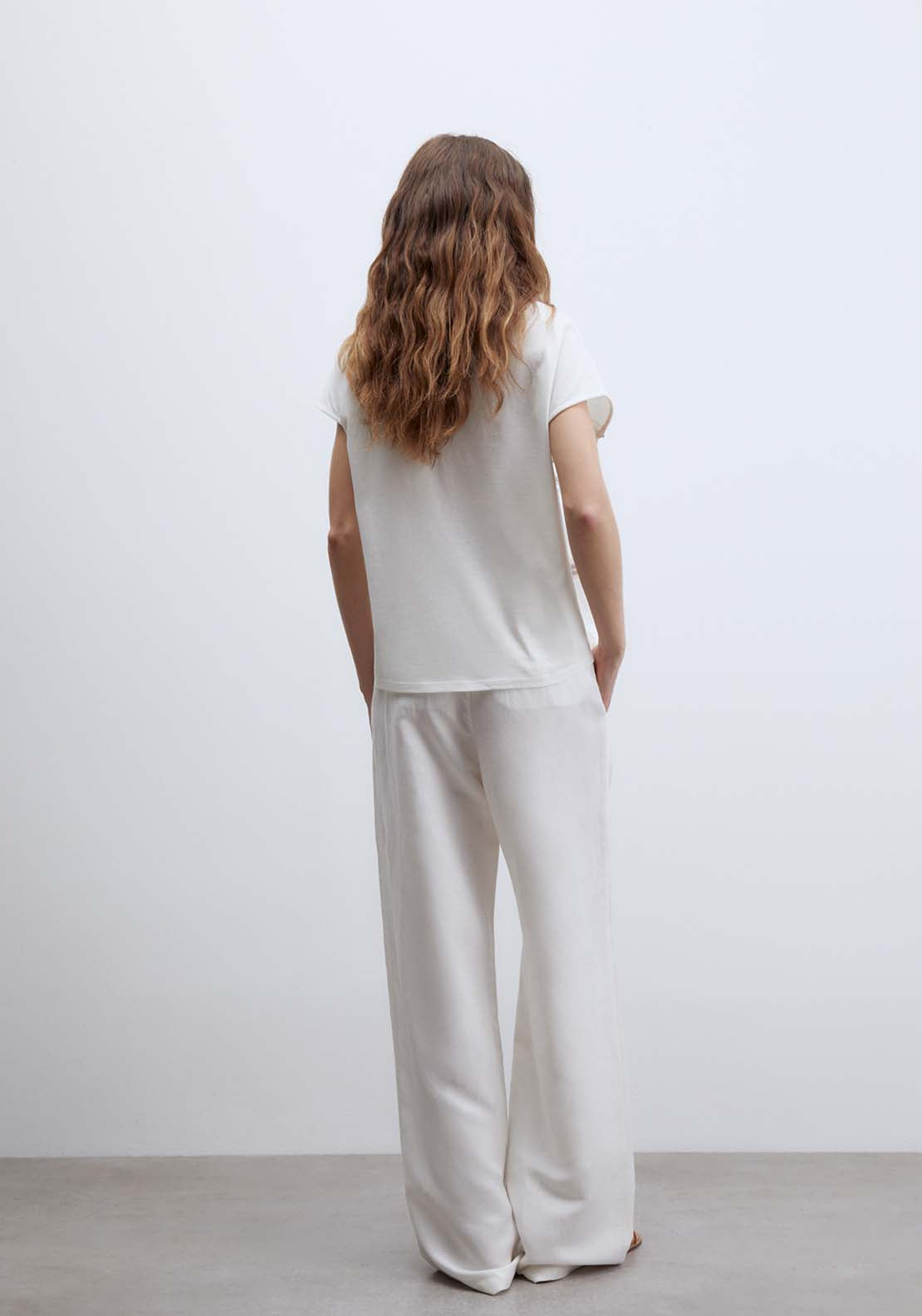 Sequin Embellishment T-Shirt - White