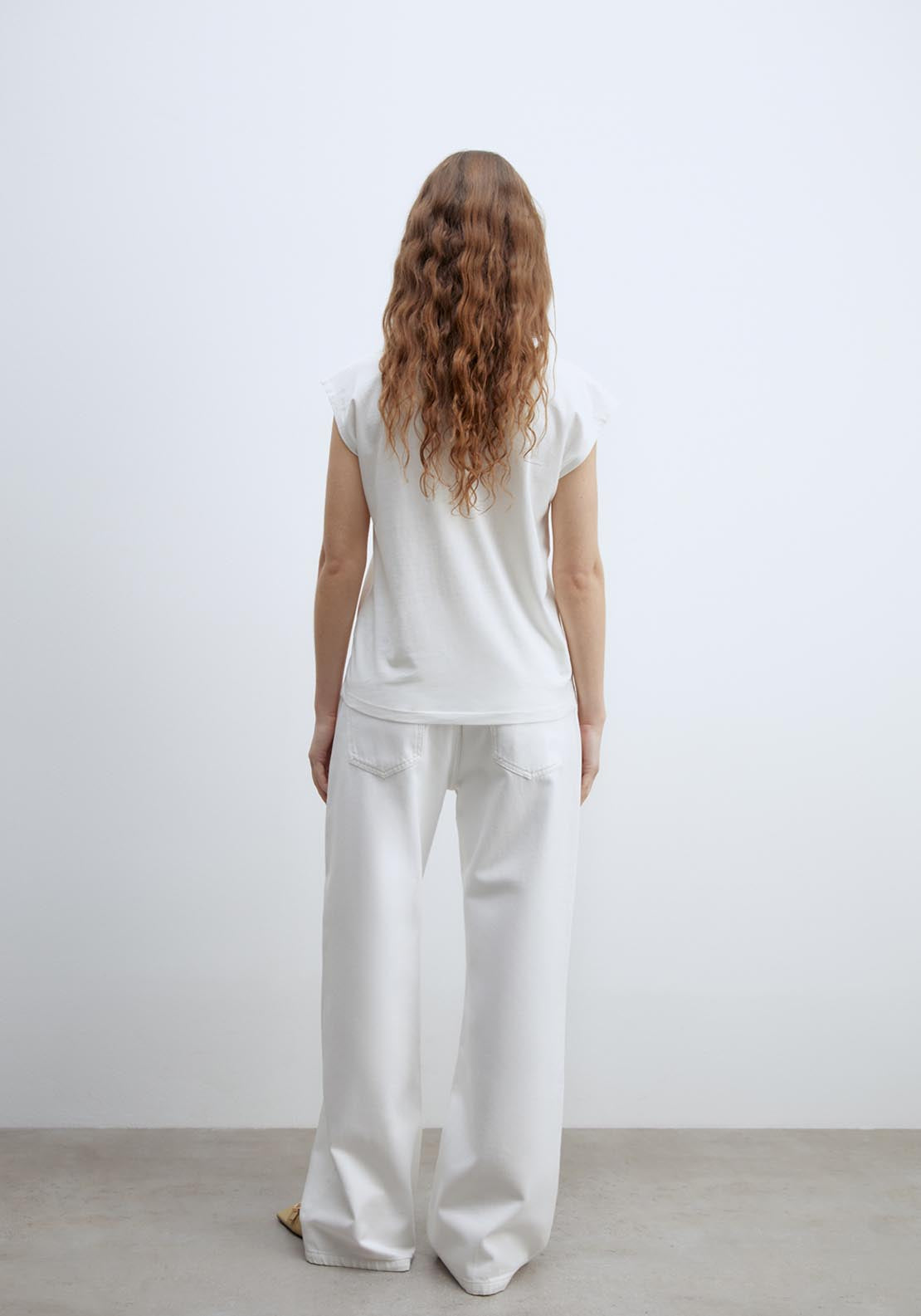 Sfera Metallic Eyelets T-Shirt - White 2 Shaws Department Stores