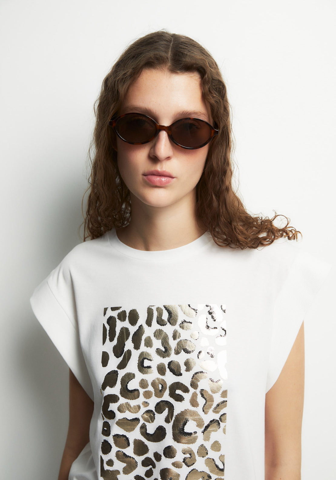 Front Graphic Top - White