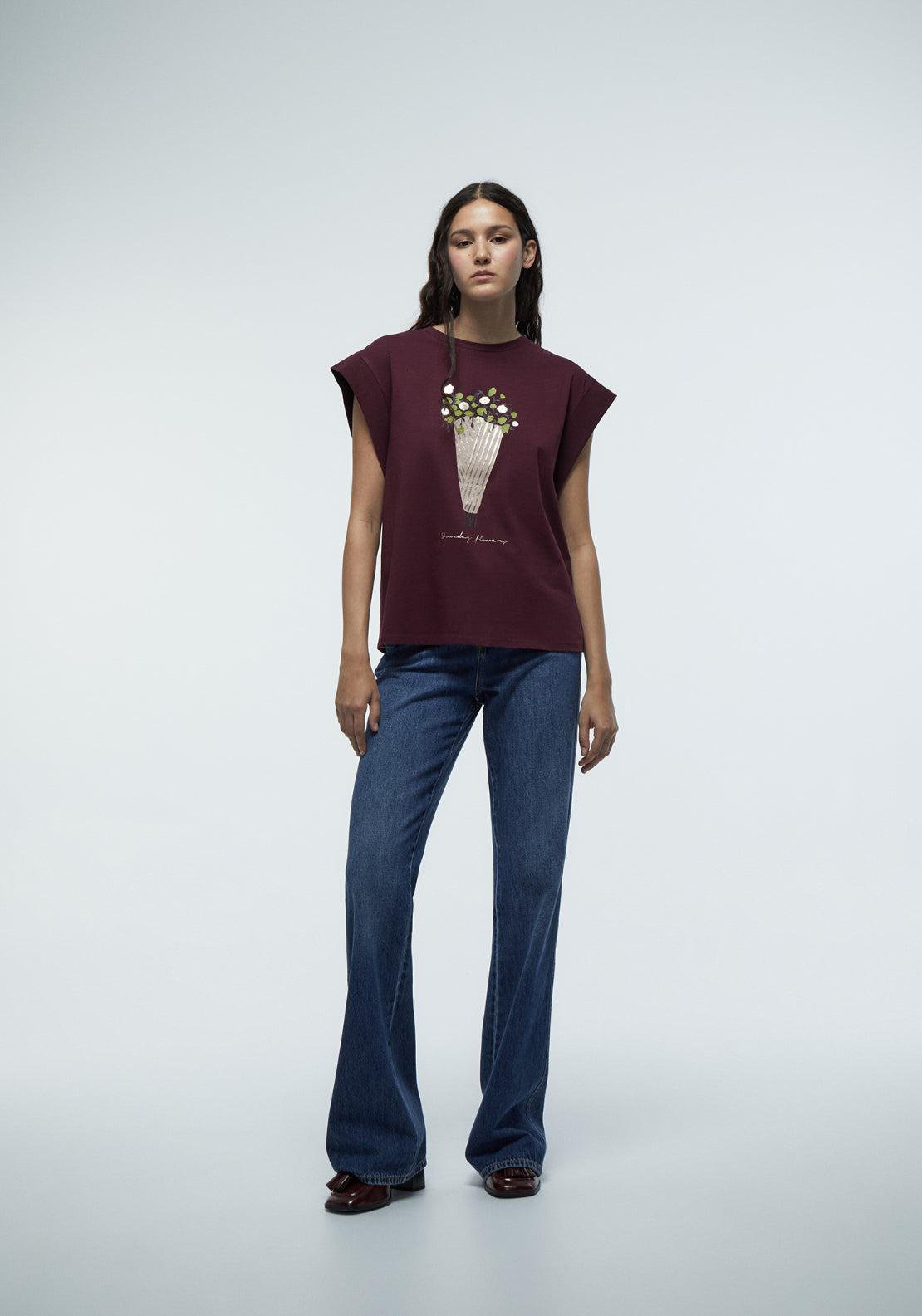 Front Graphic Top - Red
