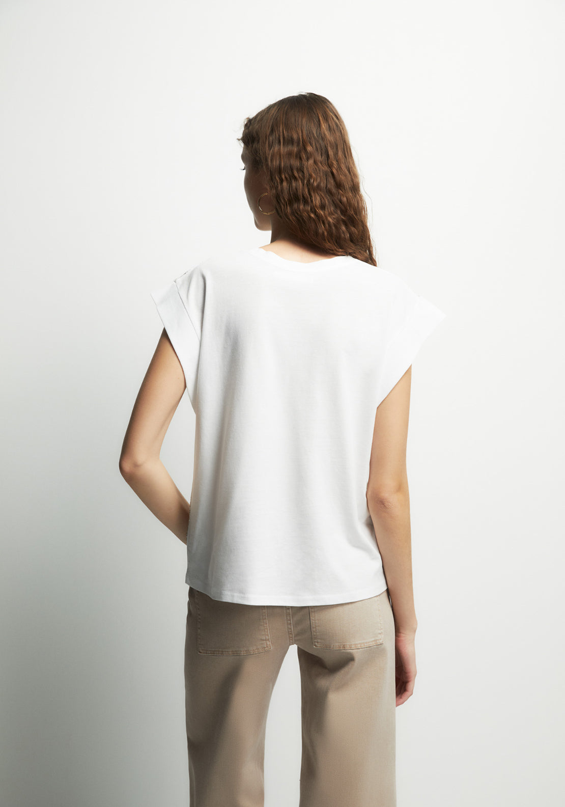 Front Graphic Top - Cream