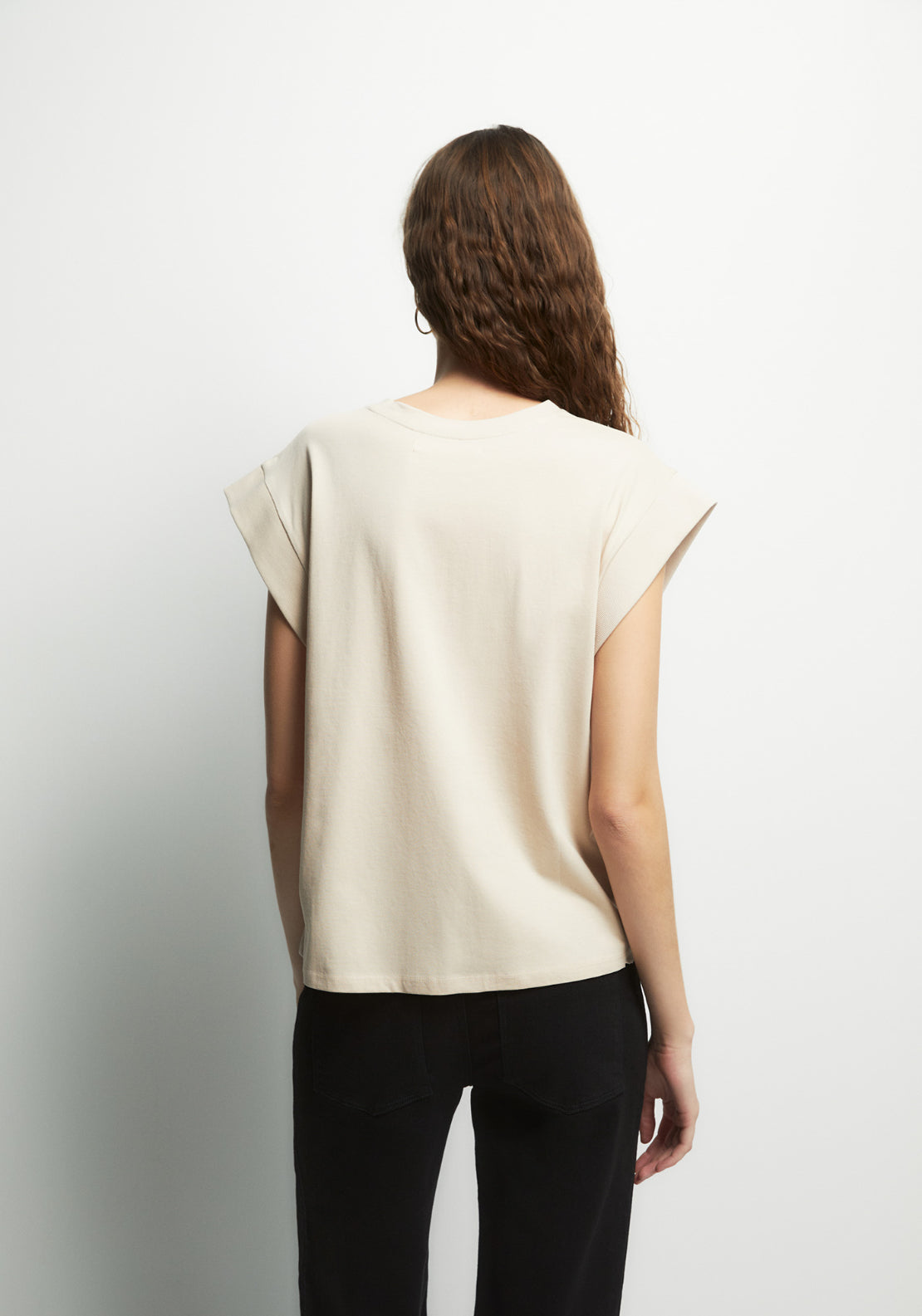 Front Graphic Top - Beige