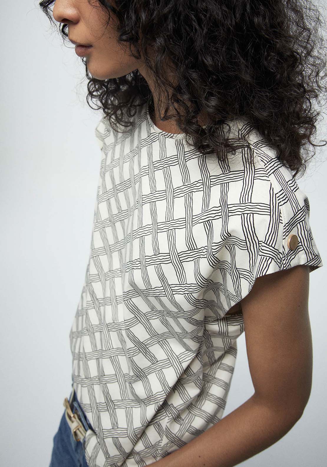 Basic Printed T-Shirt - White