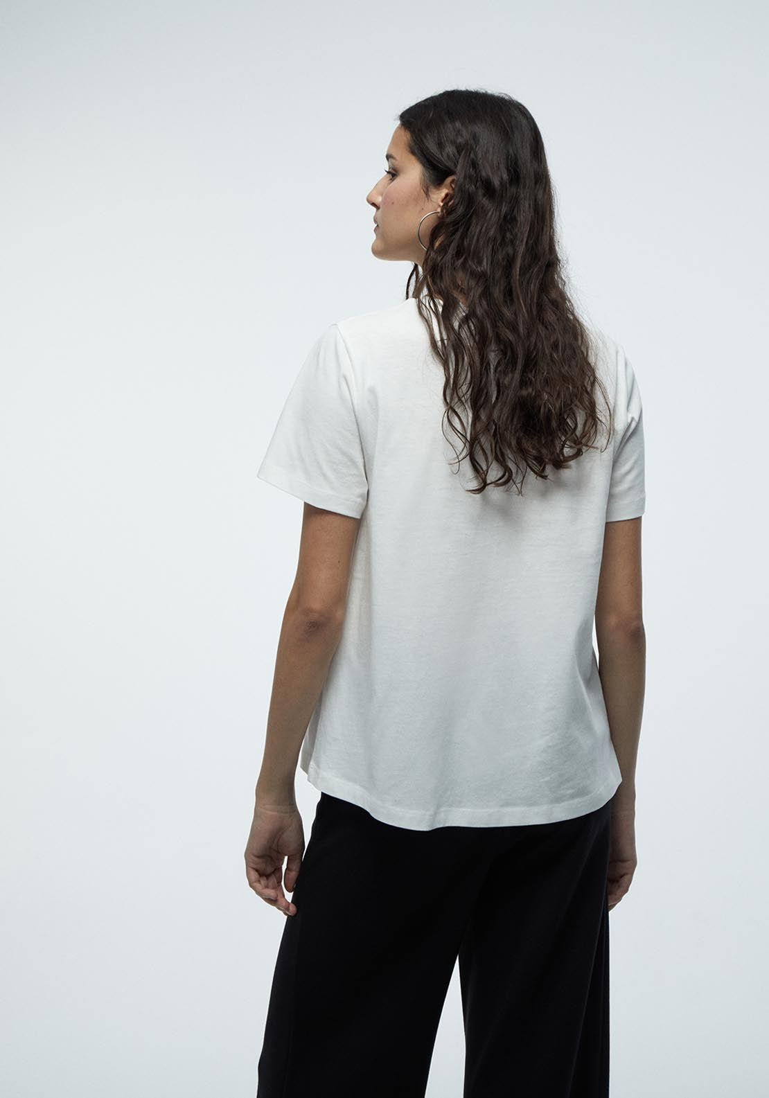 Sequin Graphic T-Shirt - Cream