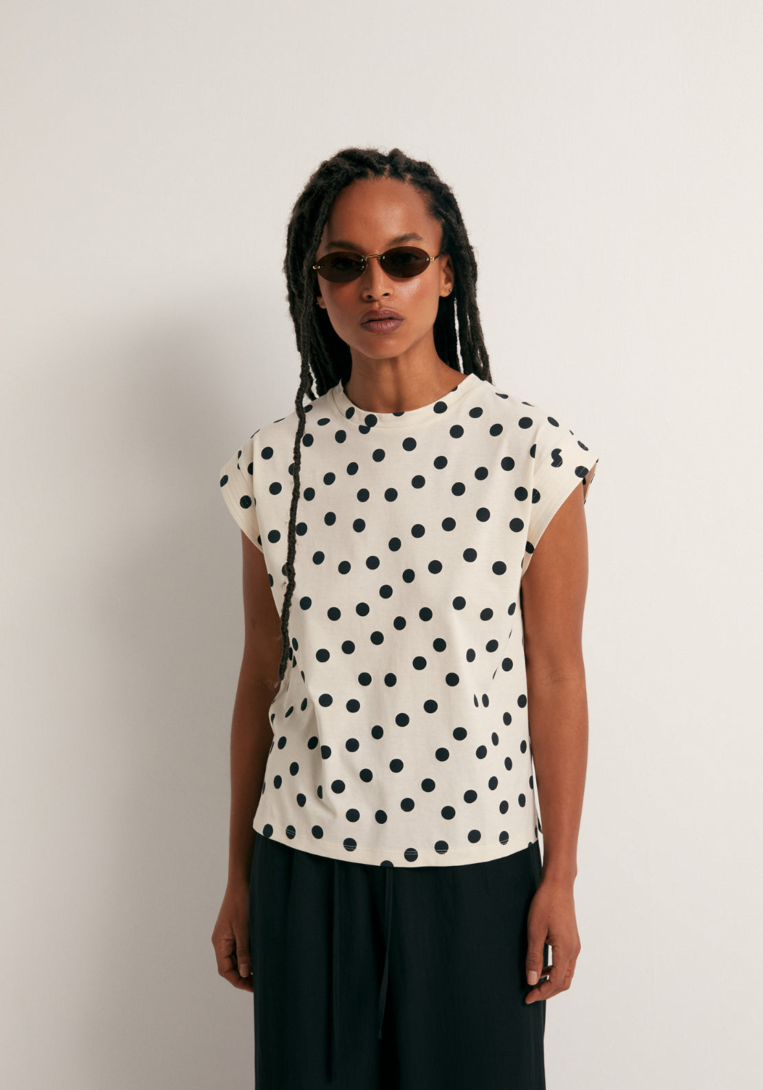 Basic Animal Printed T-Shirt - White
