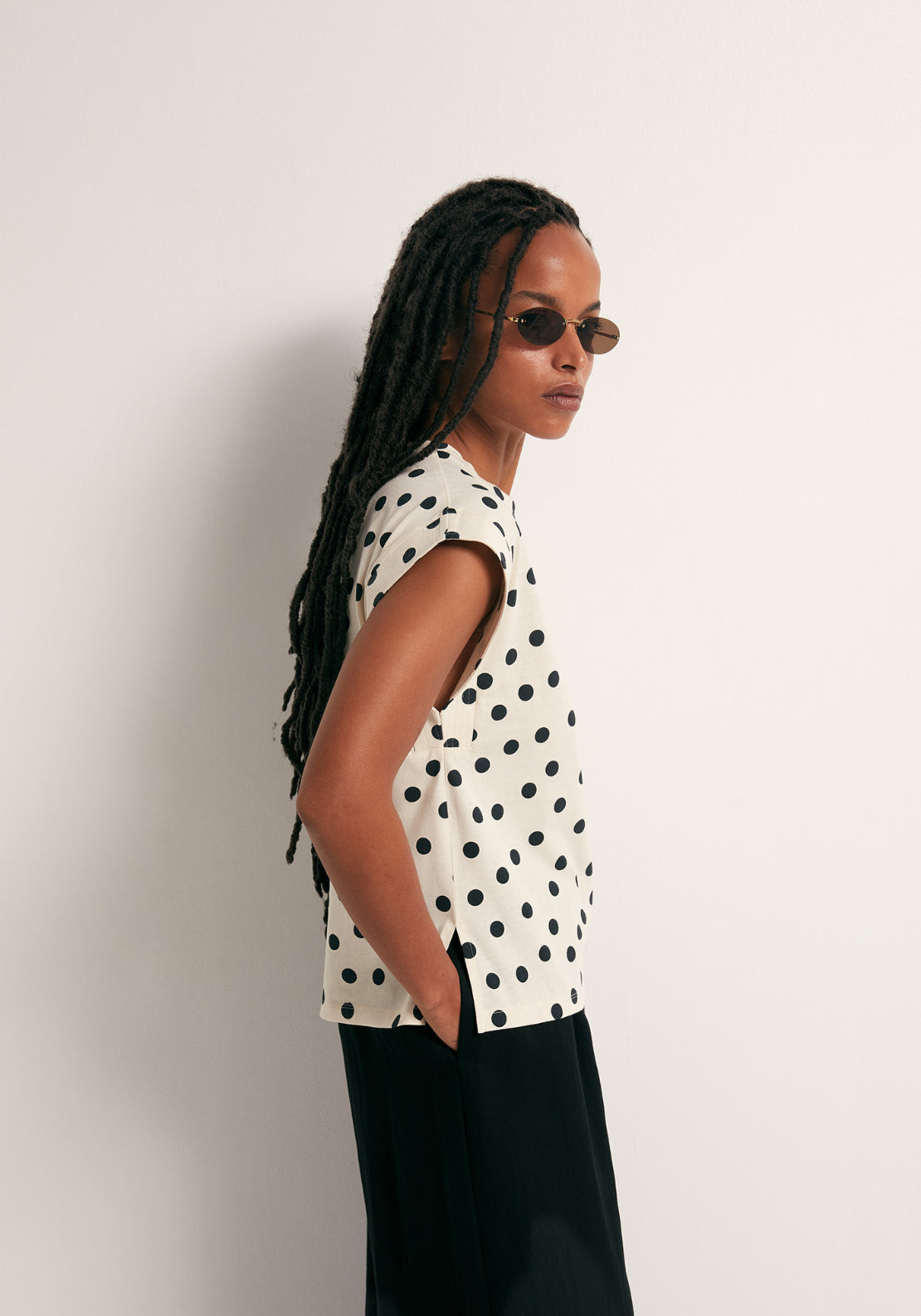 Basic Animal Printed T-Shirt - White