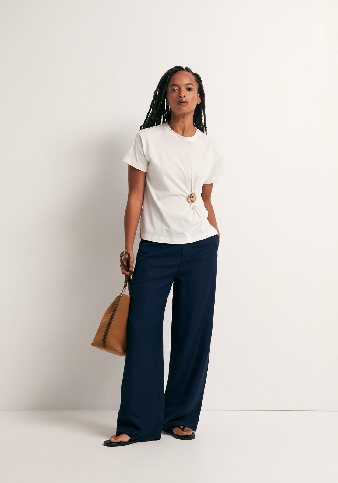 Metallic Hardware T-Shirt - White