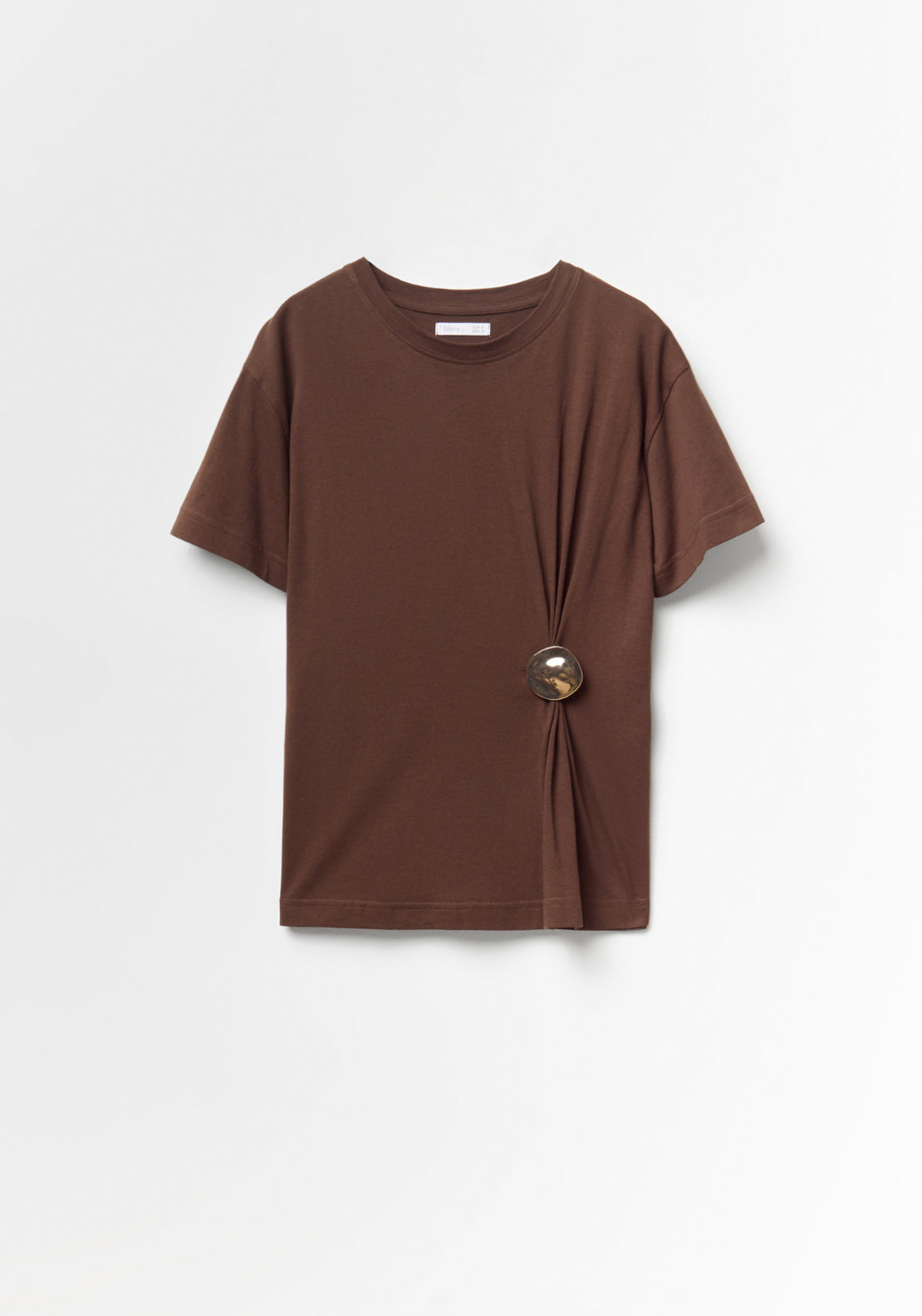 Metallic Hardware T-Shirt - Brown