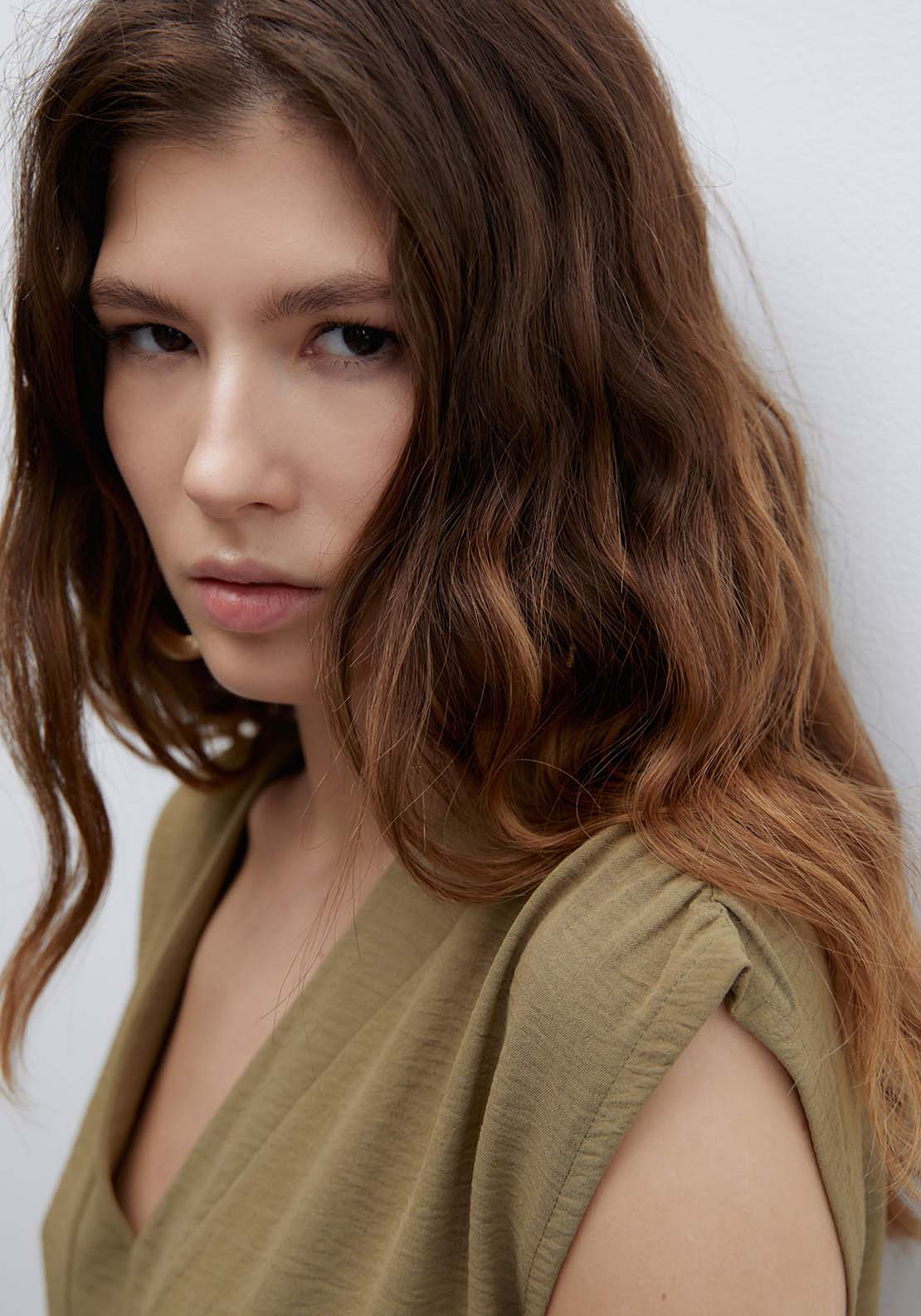 Sfera Sleveless V Neck Pareo Top - Beige 4 Shaws Department Stores
