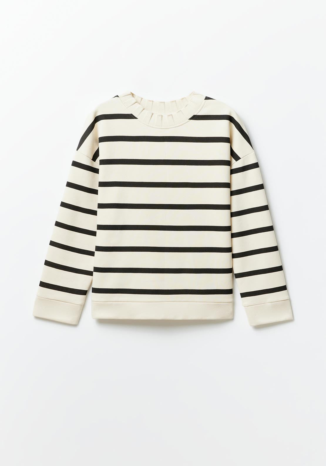 Sfera Ribbed sweatshirt - Black 6 Shaws Department Stores