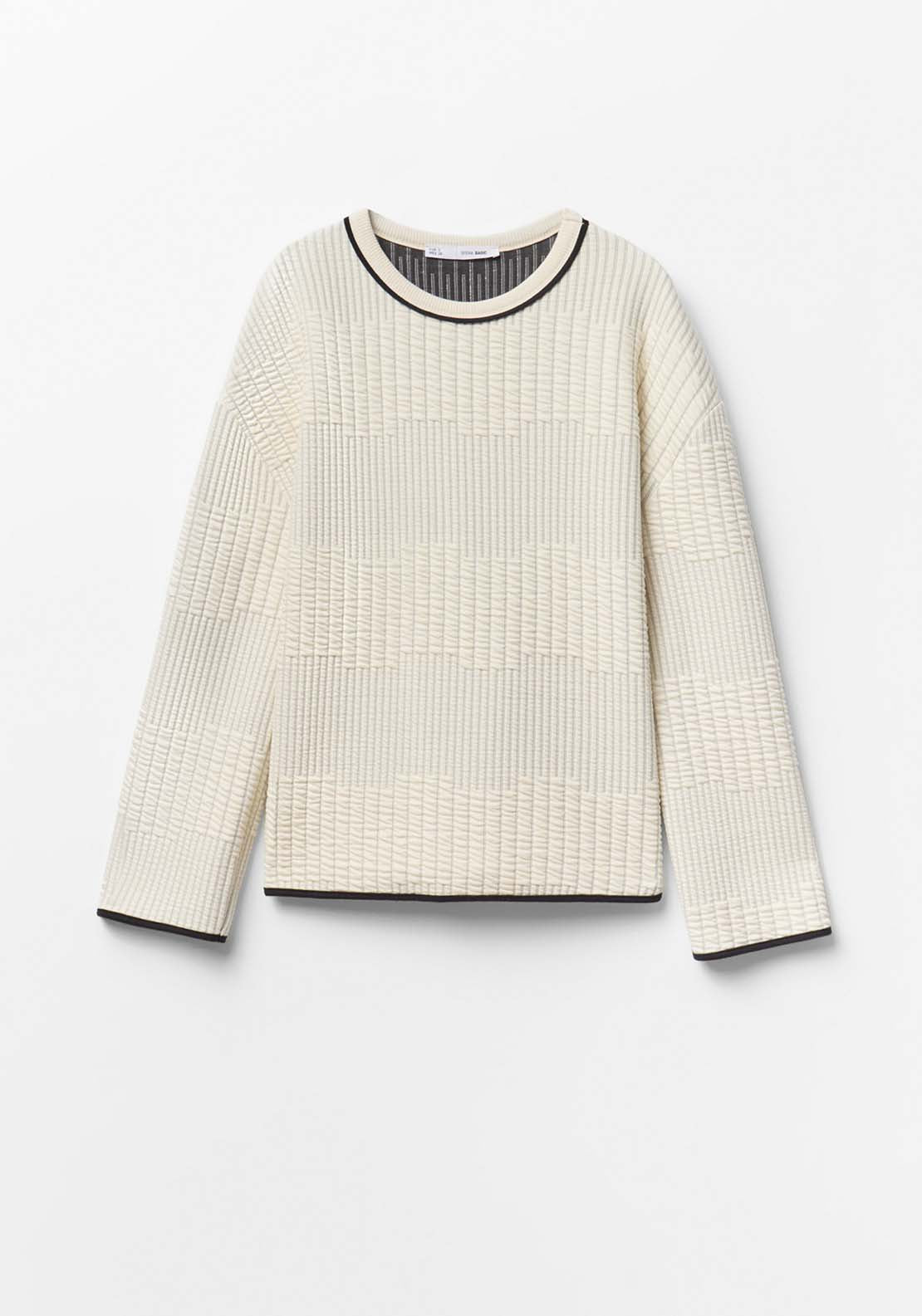 Two Tone Quilted Top - Multicolour