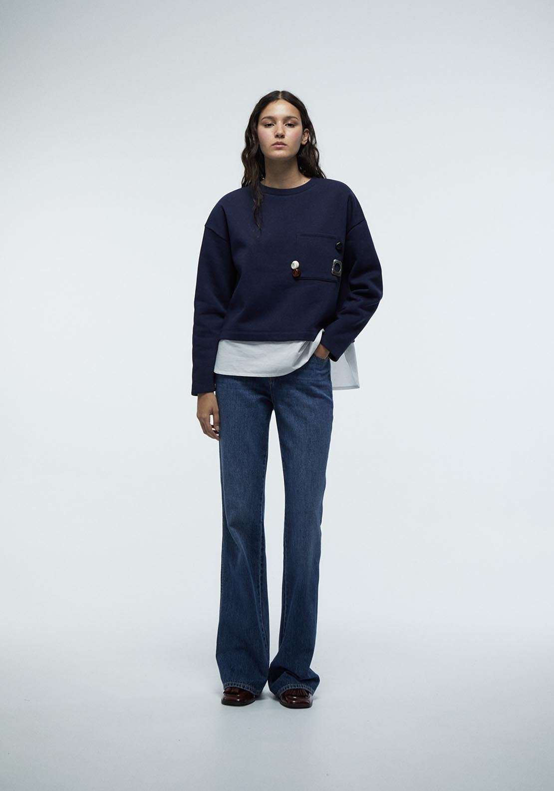Decorative Elements Sweatshirt - Blue