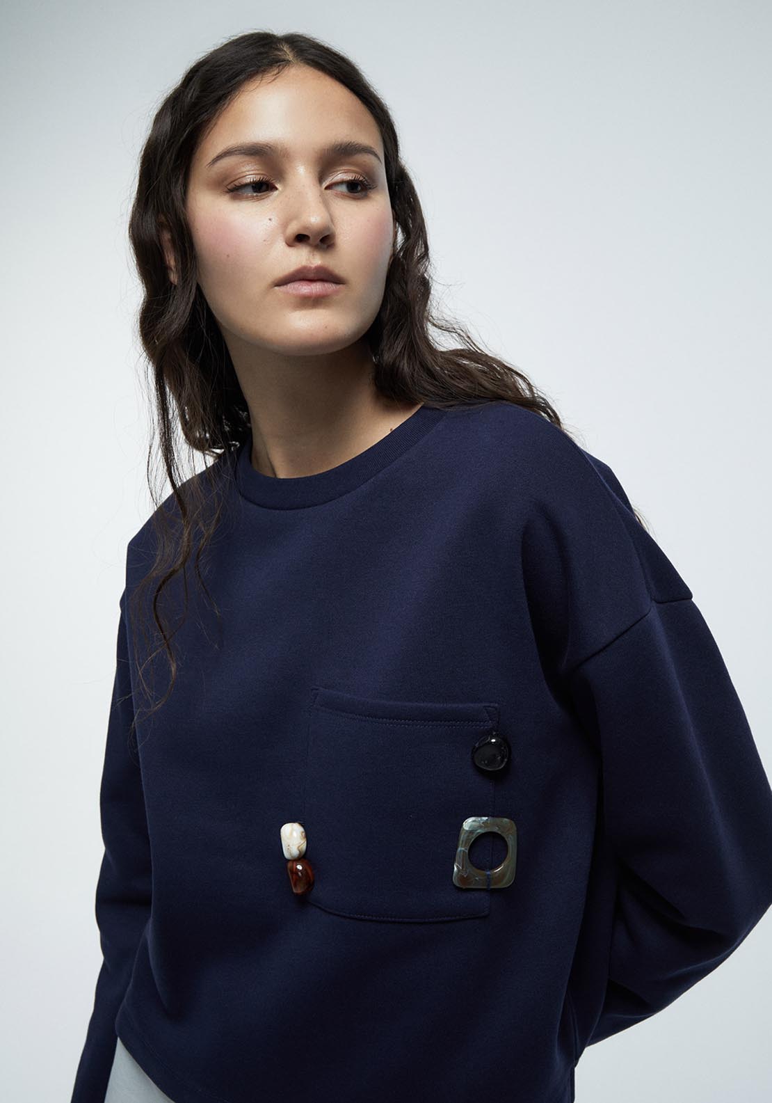 Decorative Elements Sweatshirt - Blue
