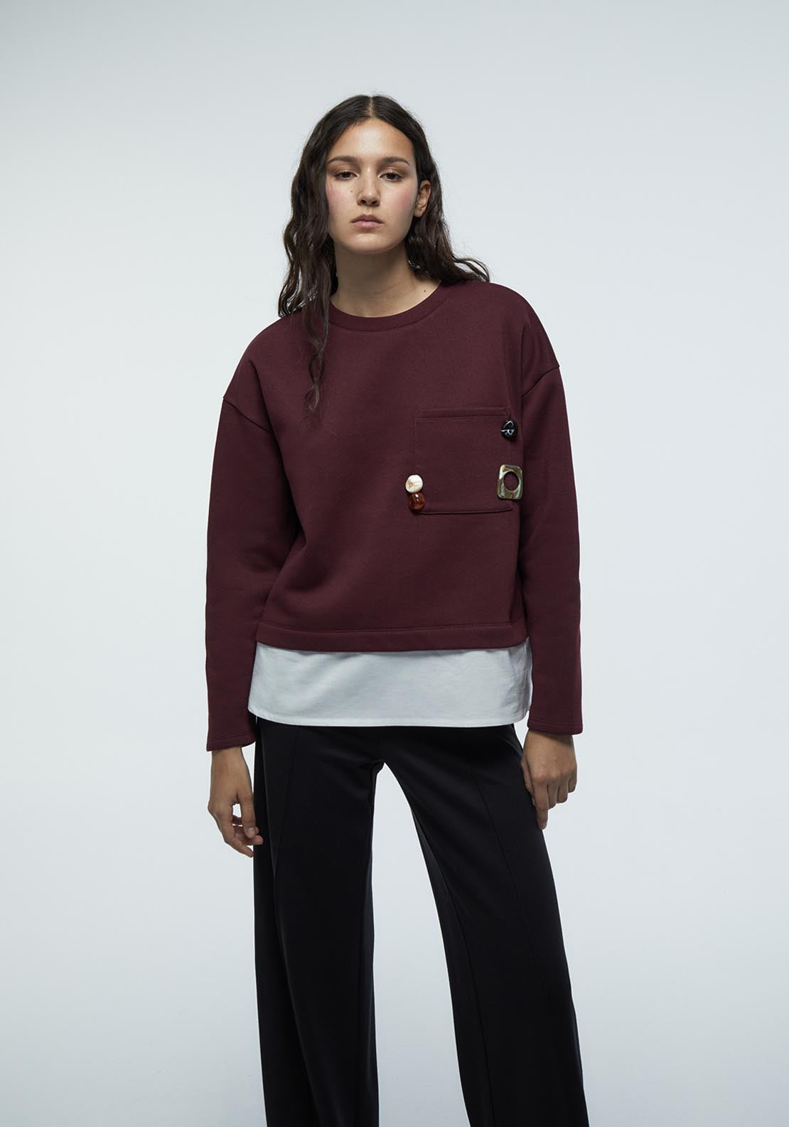Decorative Elements Sweatshirt - Red