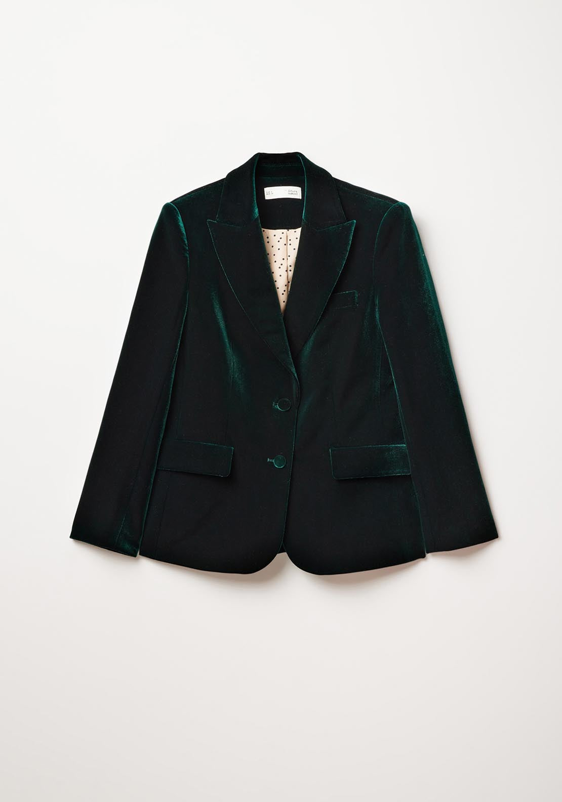 Sfera Velvet blazer - Green Bottle 5 Shaws Department Stores