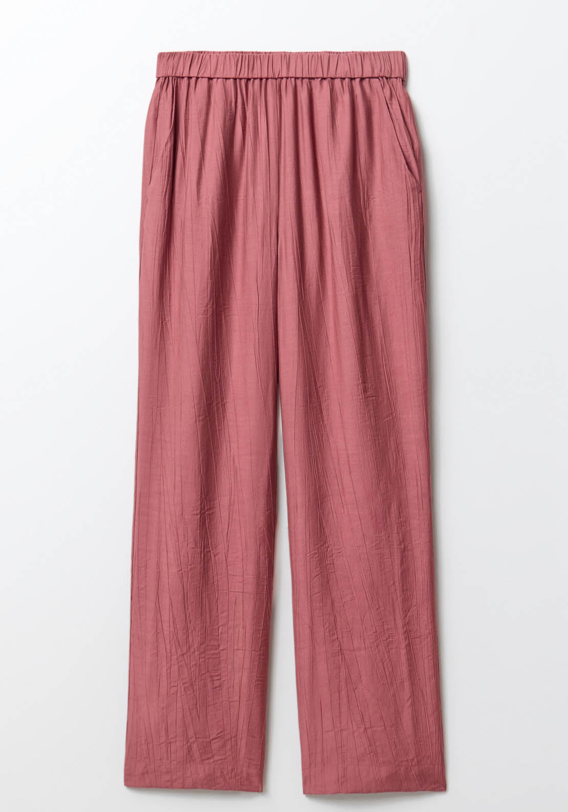 Sfera Wrinkle-Effect Trousers - Pink Acid 6 Shaws Department Stores