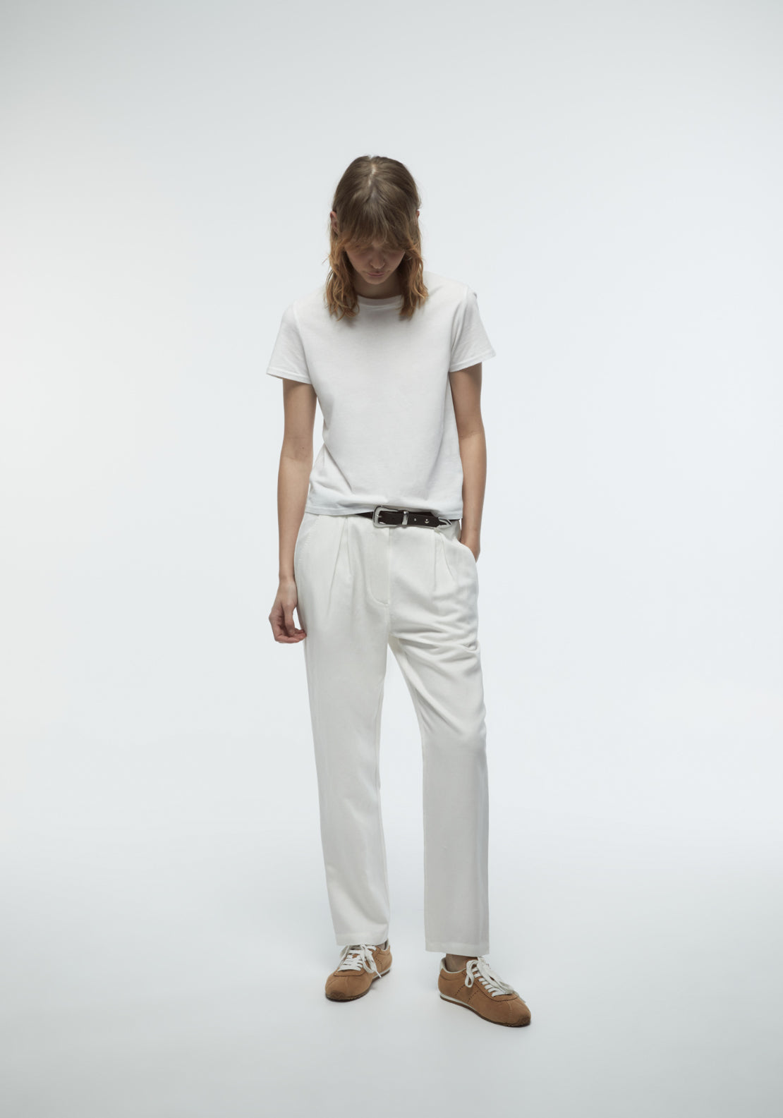 Tencel Chino Trousers - White
