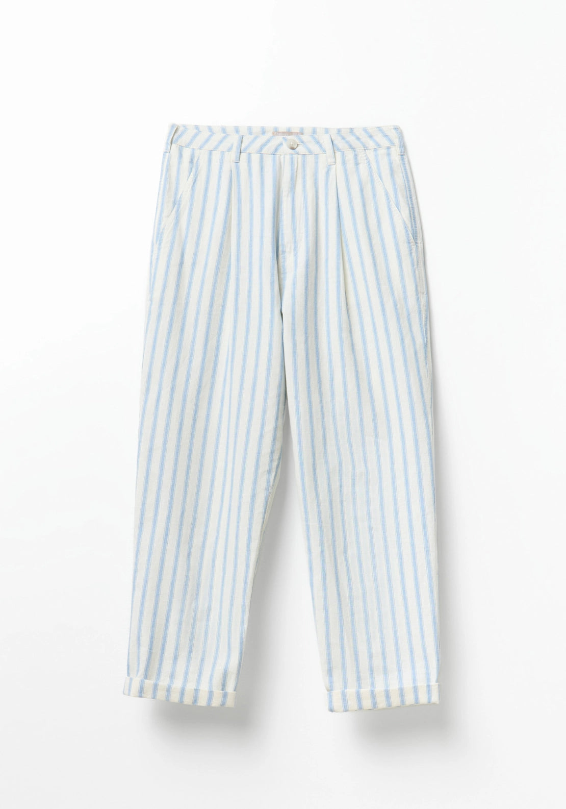 Striped Trousers - White &amp; Blue