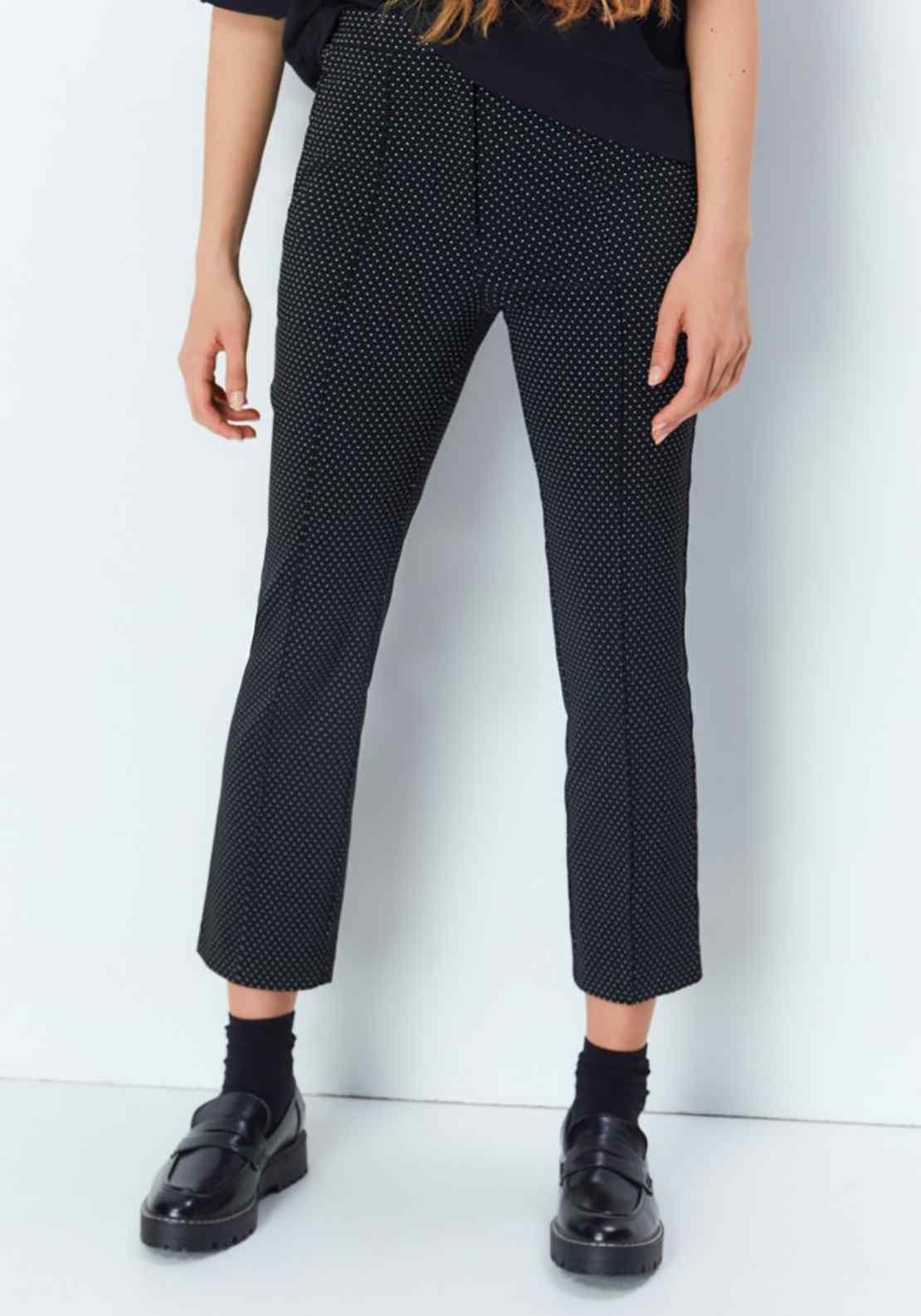 Sfera Jacquard Trousers - Black 4 Shaws Department Stores