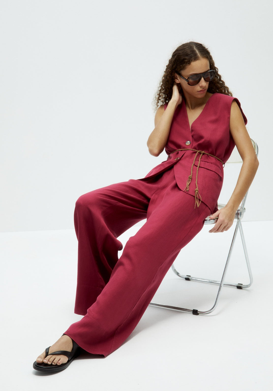 Formal Tencel Trousers - Purple