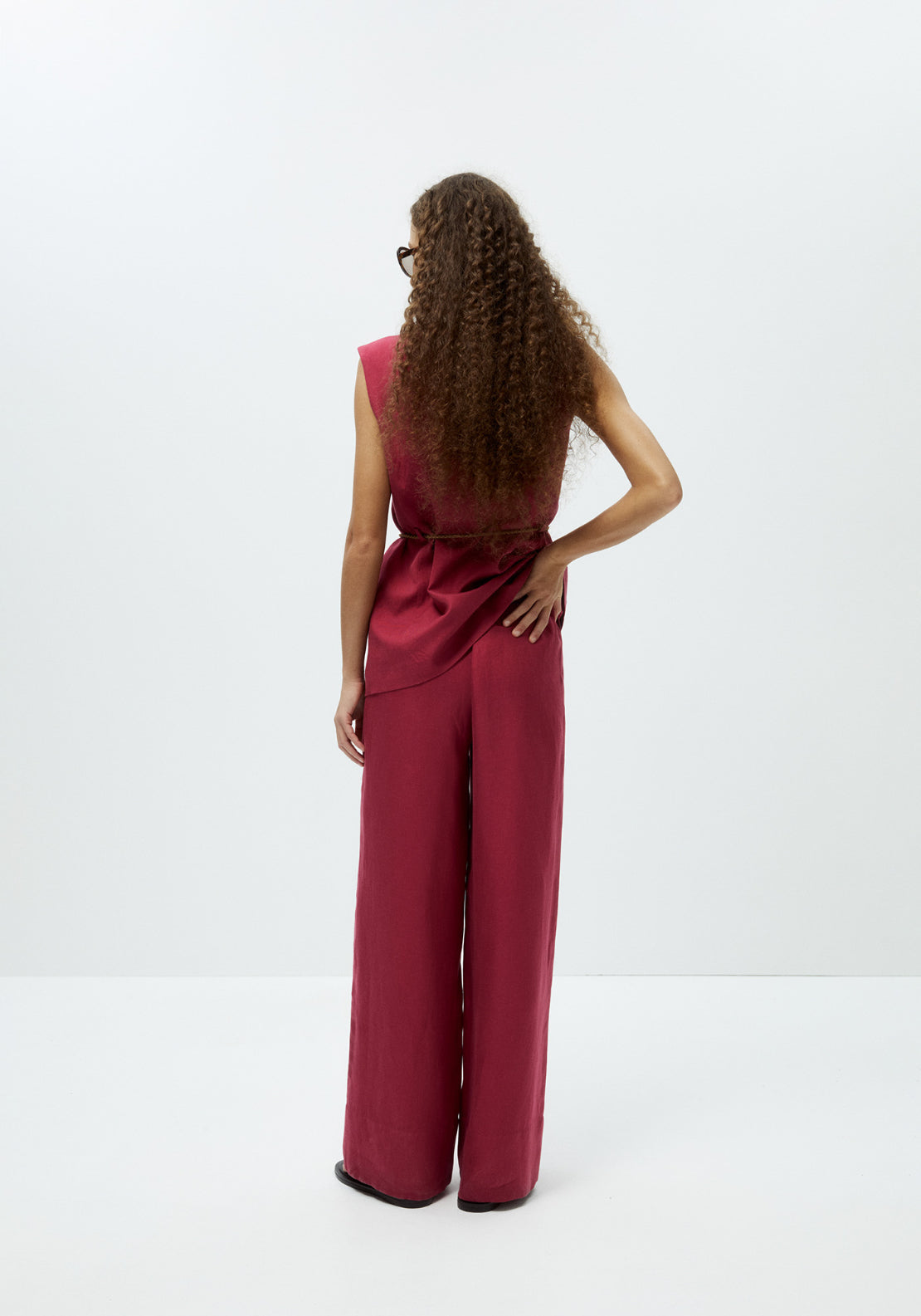 Formal Tencel Trousers - Purple