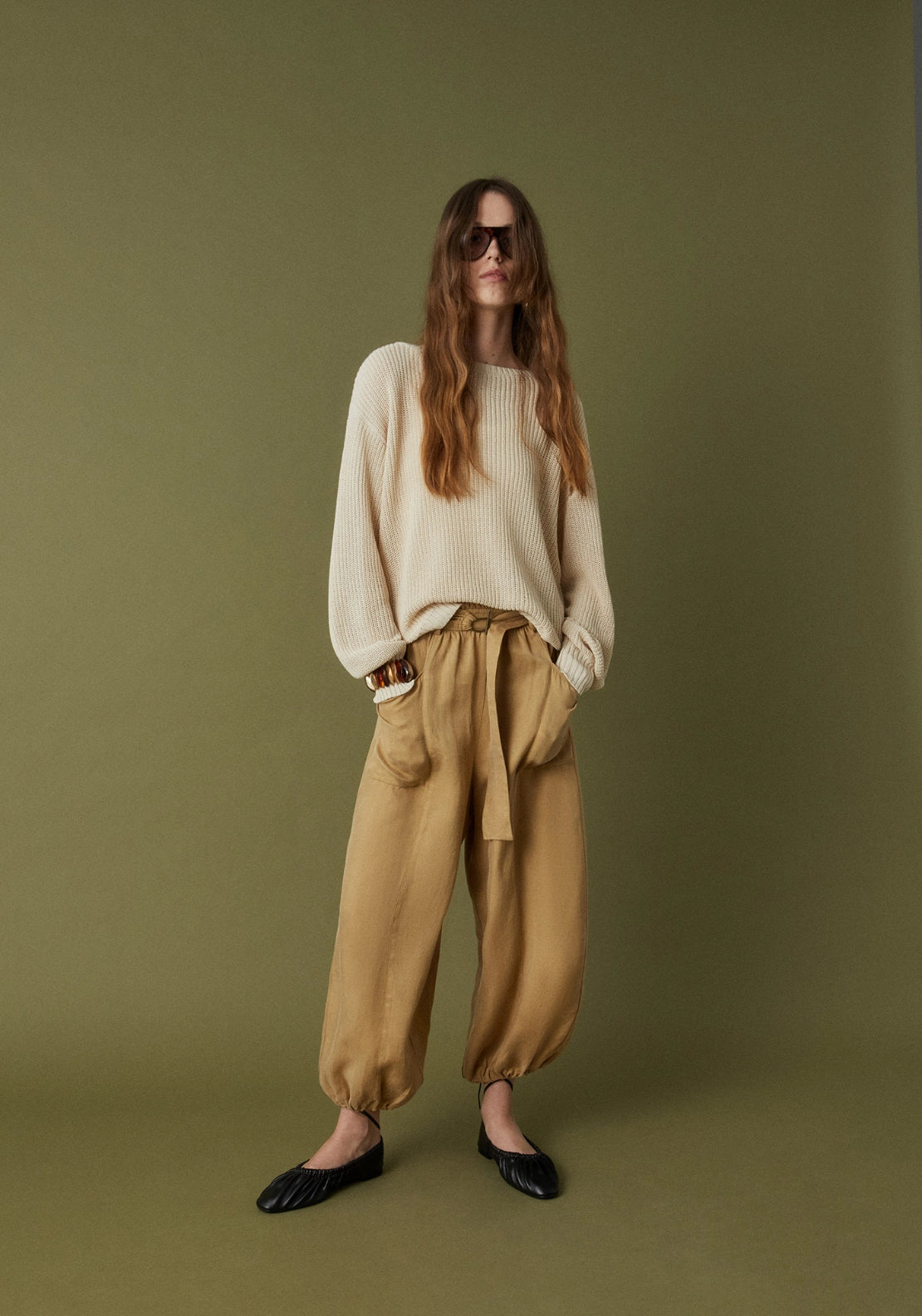 Flowy Trousers - Yellow