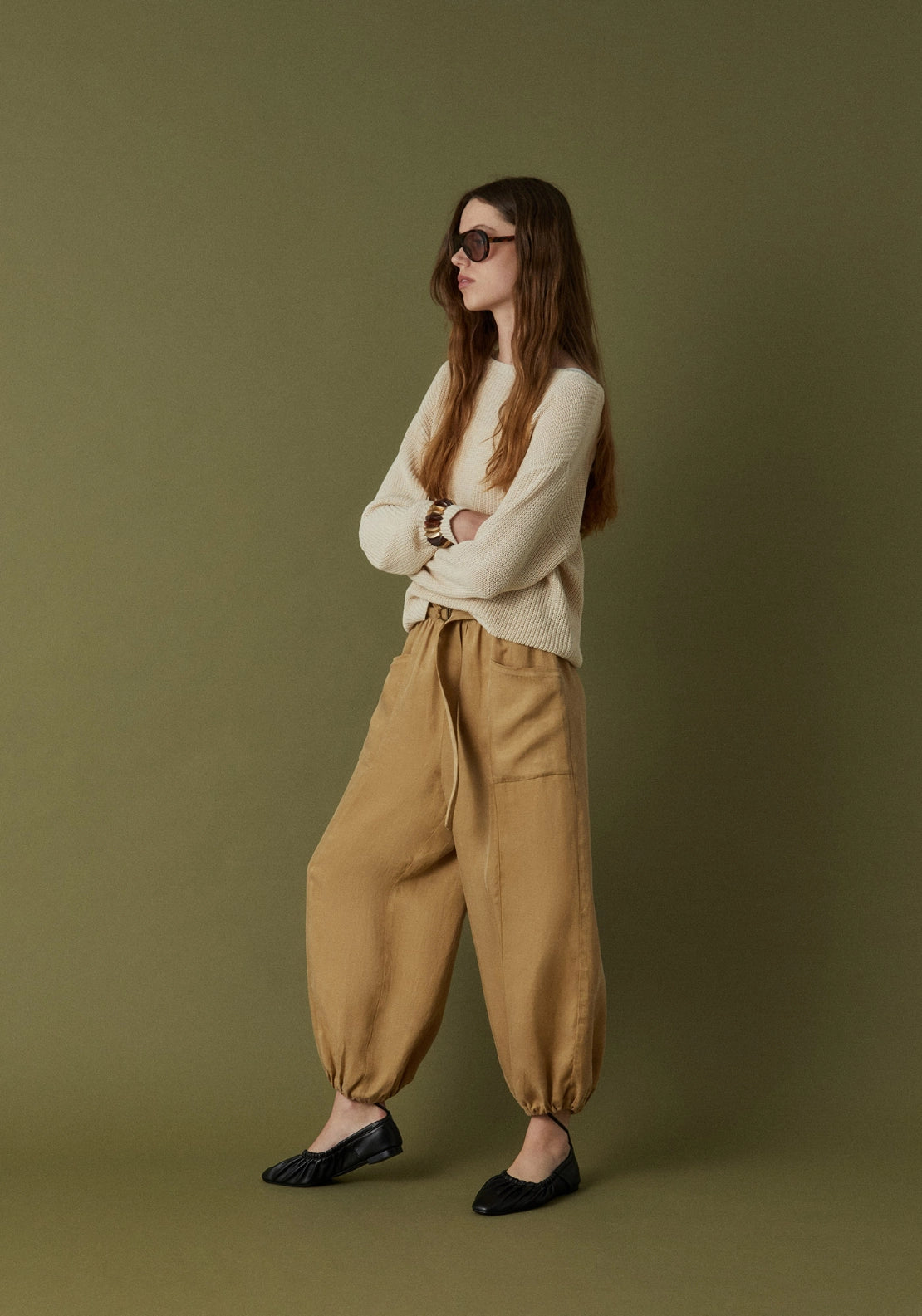Flowy Trousers - Yellow