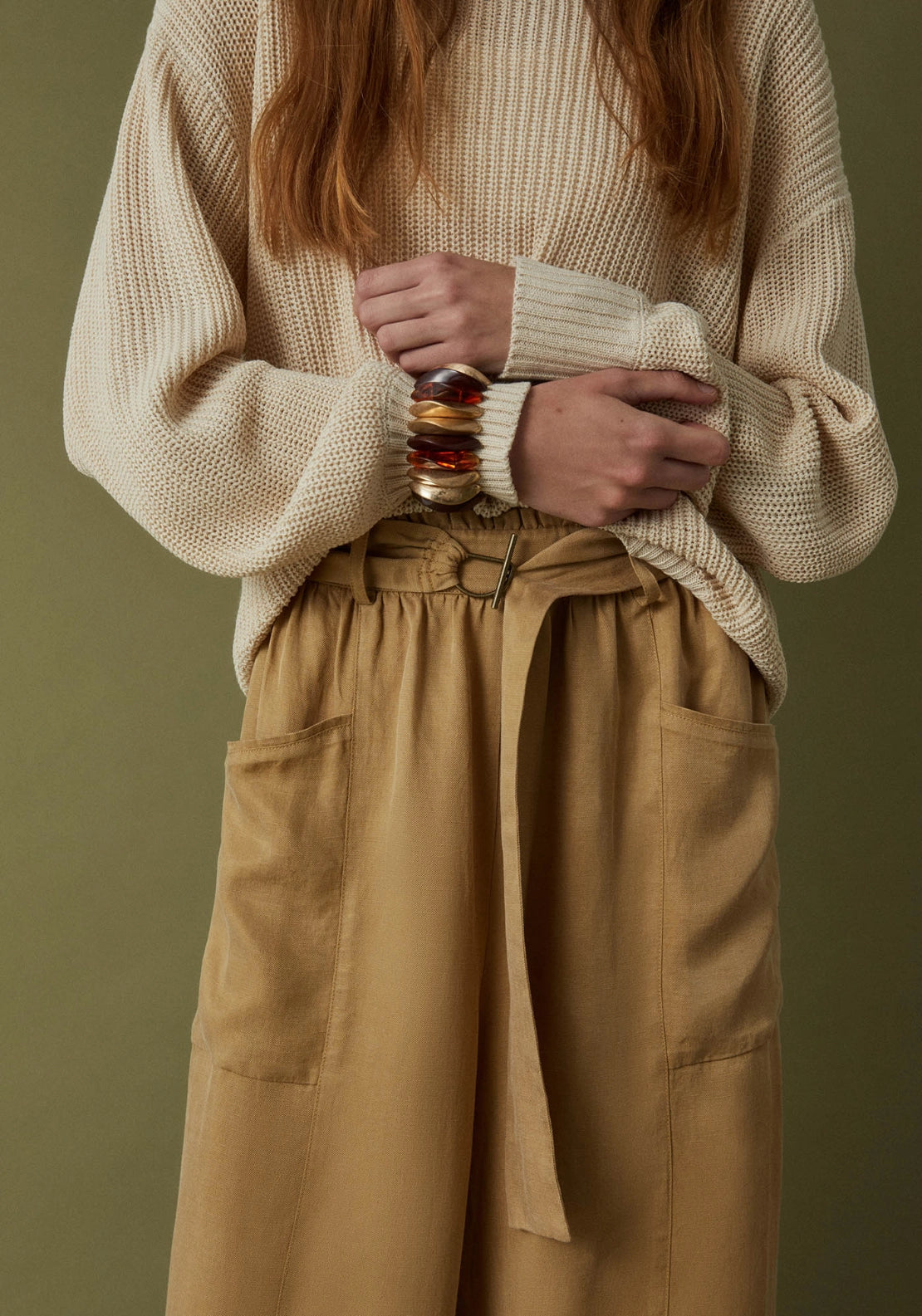 Flowy Trousers - Yellow