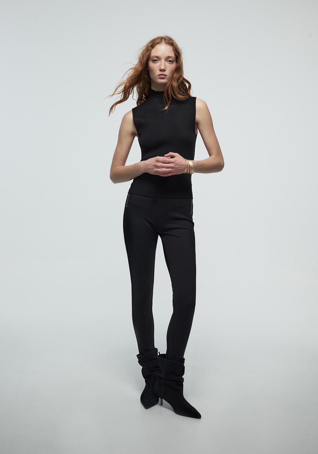 Sfera Zip Leggings - Black 1 Shaws Department Stores