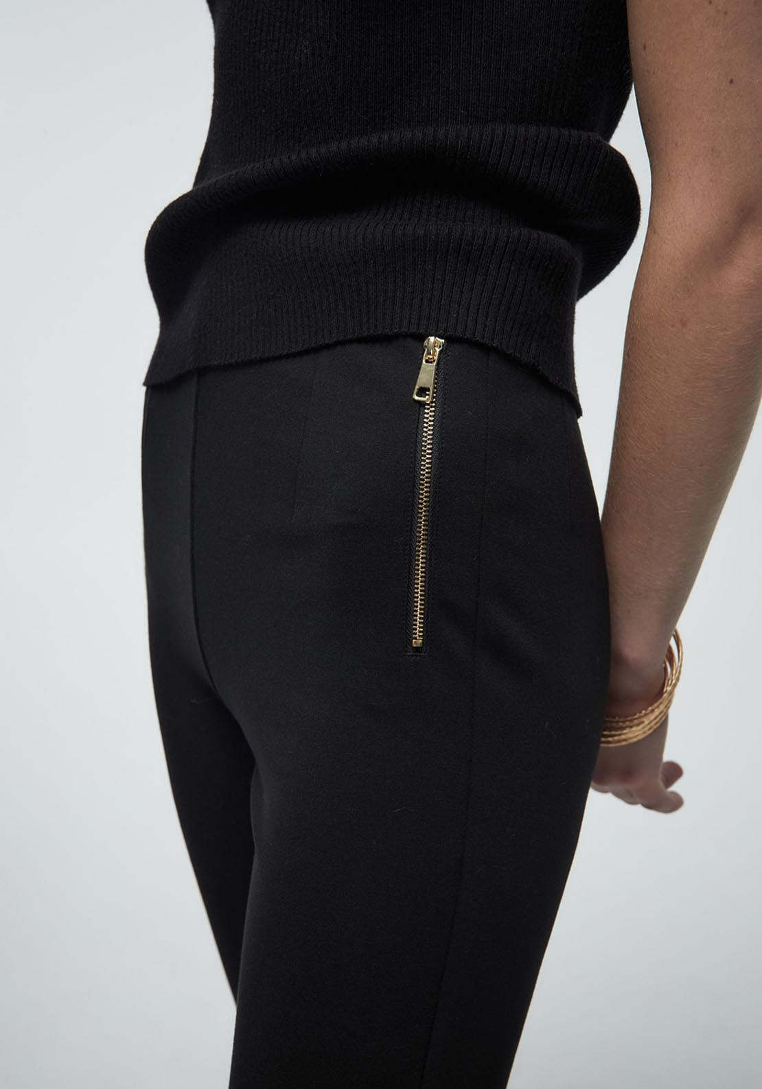 Sfera Zip Leggings - Black 3 Shaws Department Stores