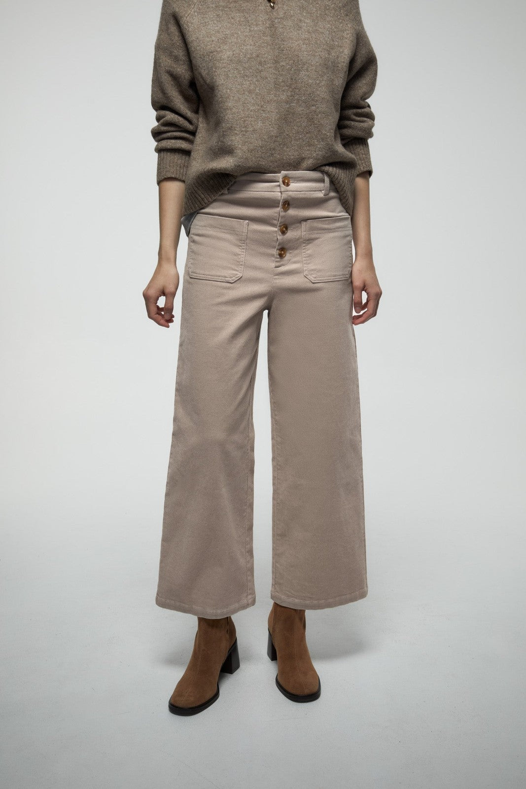 Culotte Trousers - Cream