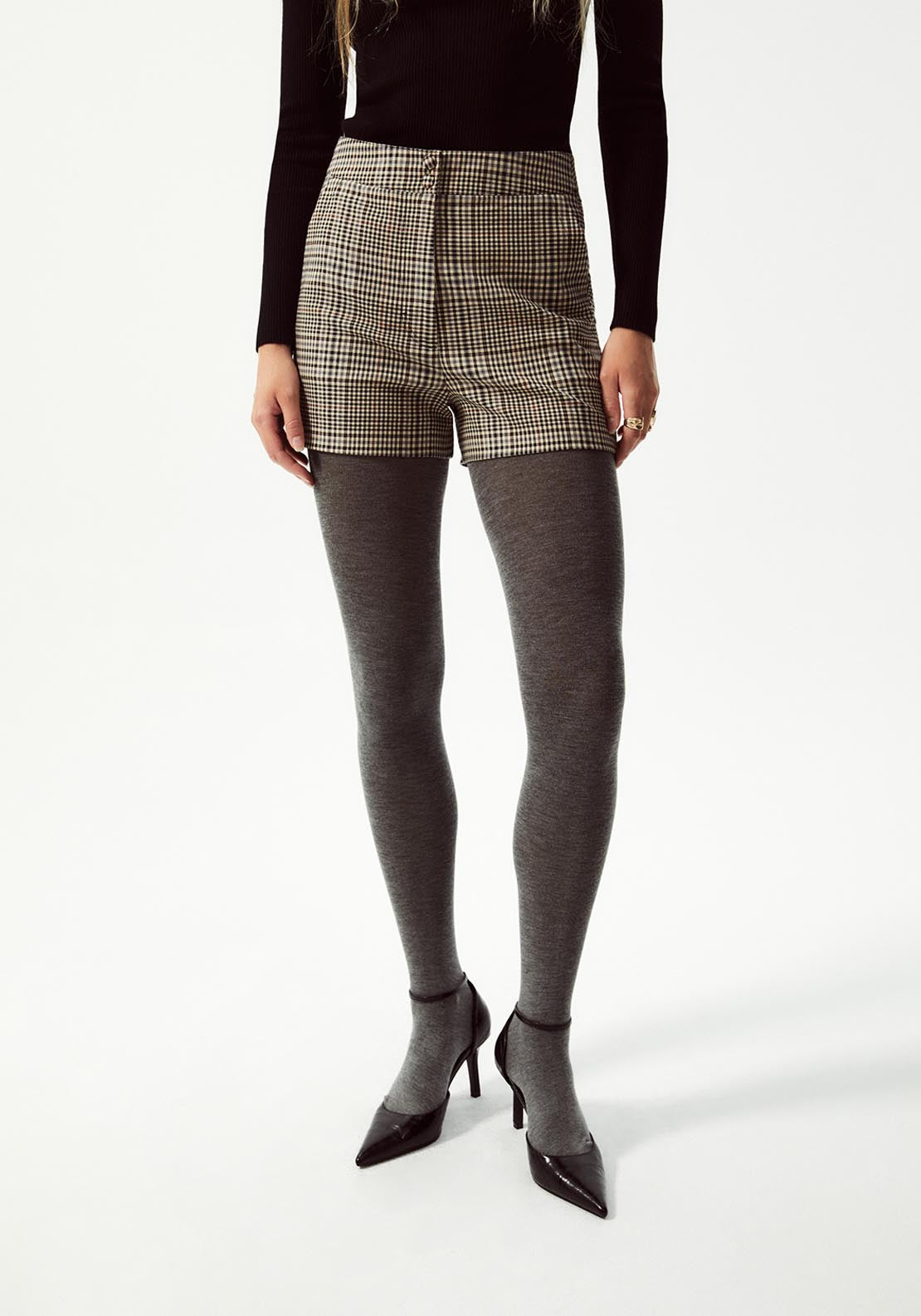 Sfera Check Shorts - Beige 1 Shaws Department Stores