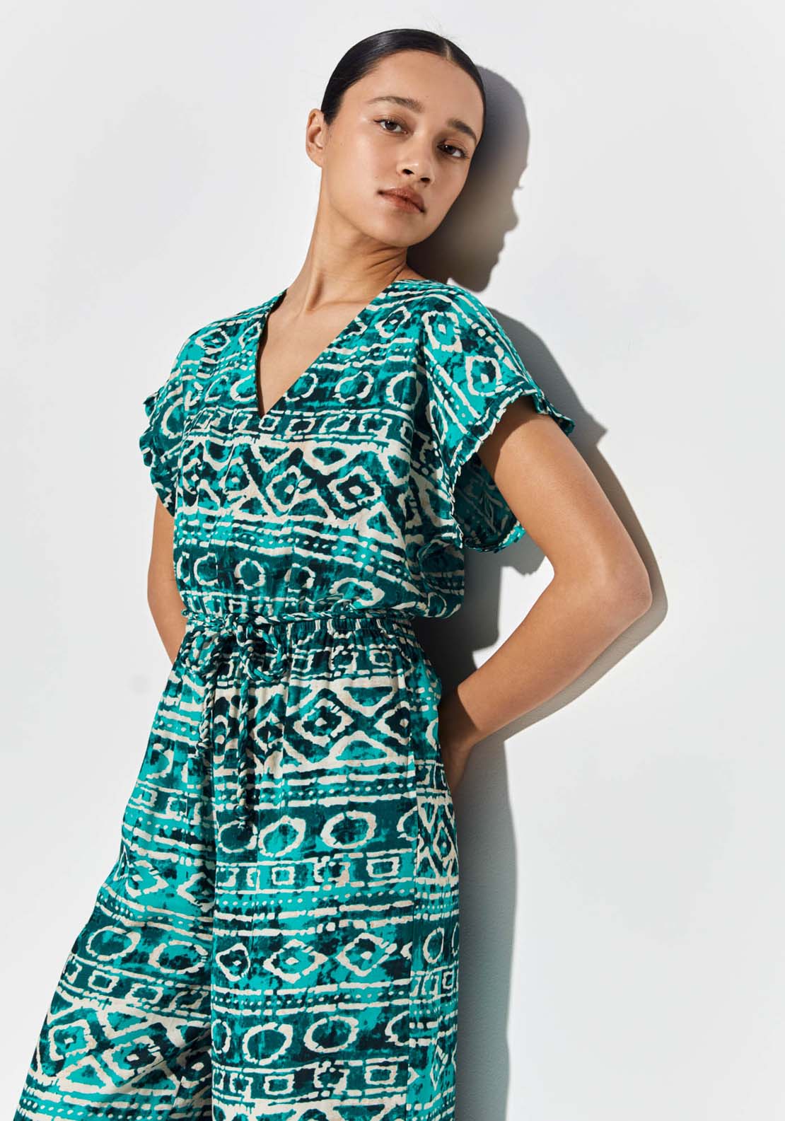Sfera Ethnic-print jumpsuit 4 Shaws Department Stores
