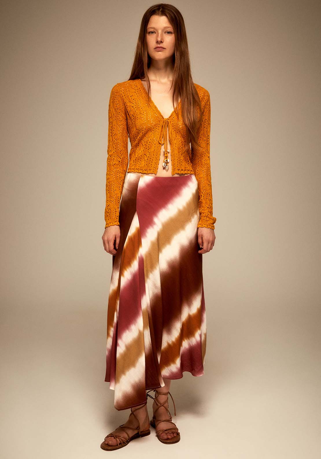 Sfera Asymmetrical Tie-Dye Skirt - Pink Acid 5 Shaws Department Stores