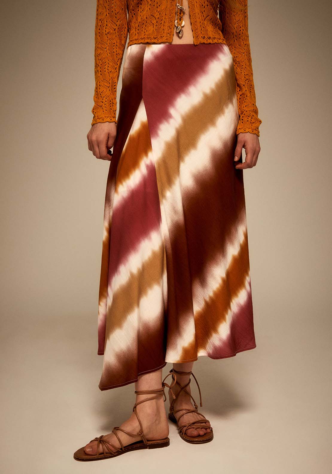 Sfera Asymmetrical Tie-Dye Skirt - Pink Acid 1 Shaws Department Stores