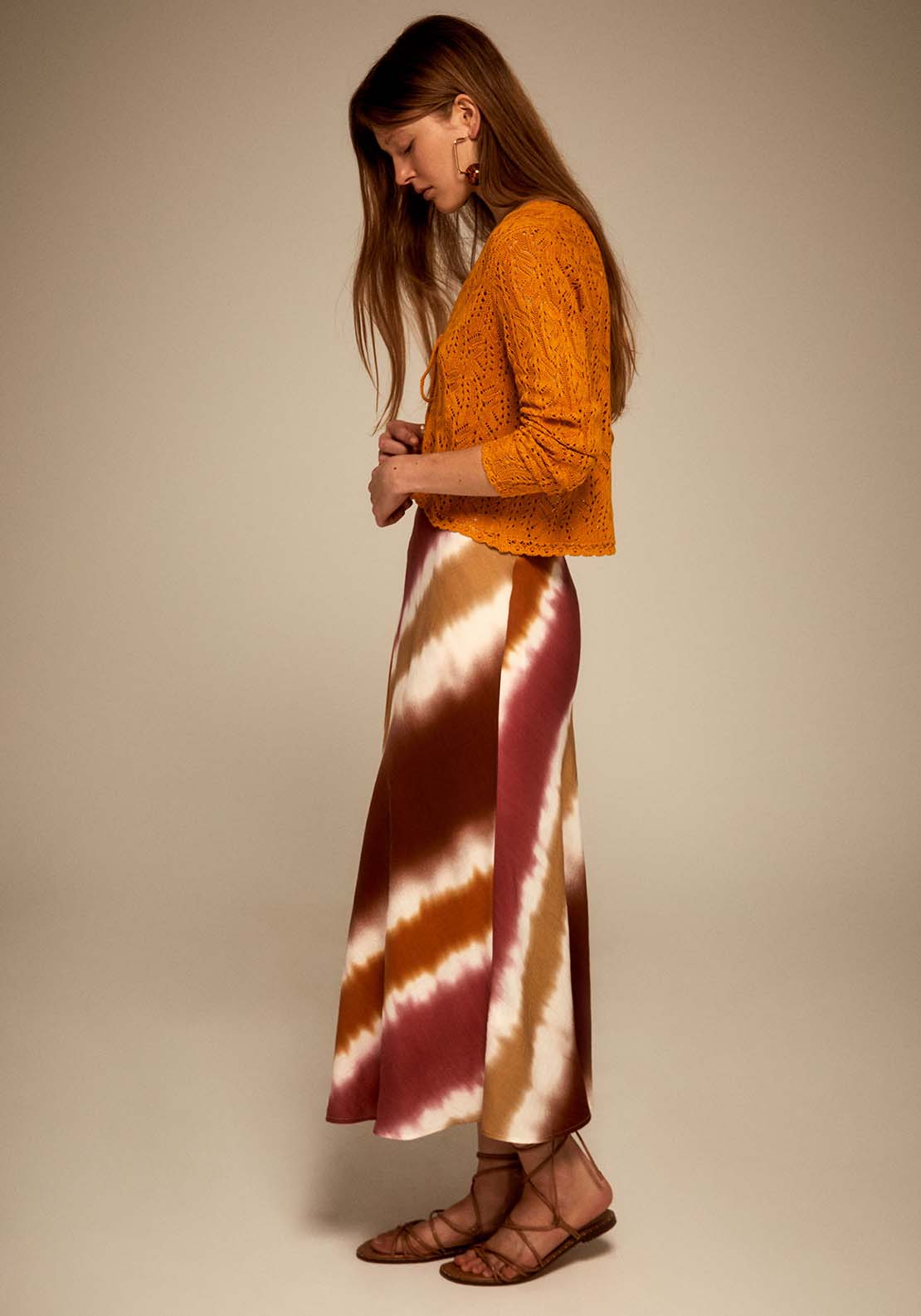 Sfera Asymmetrical Tie-Dye Skirt - Pink Acid 3 Shaws Department Stores