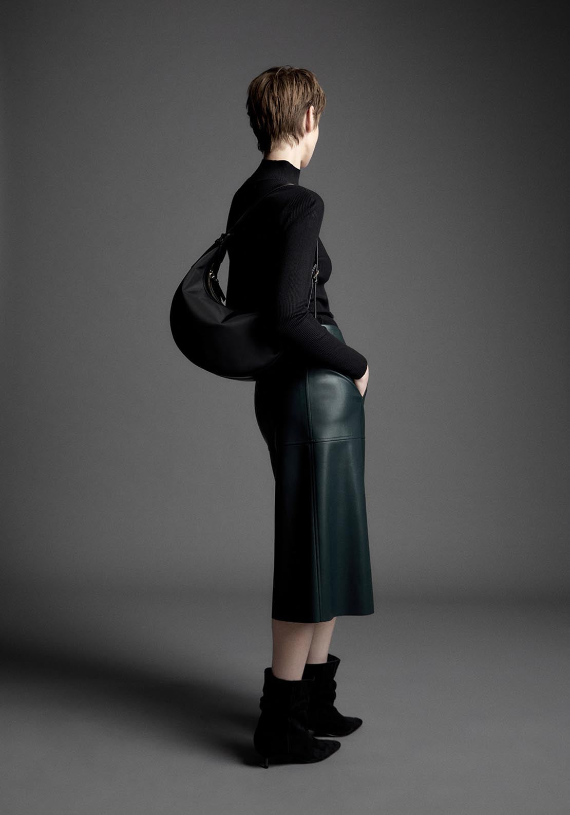 Sfera Midi Skirt - Green 2 Shaws Department Stores