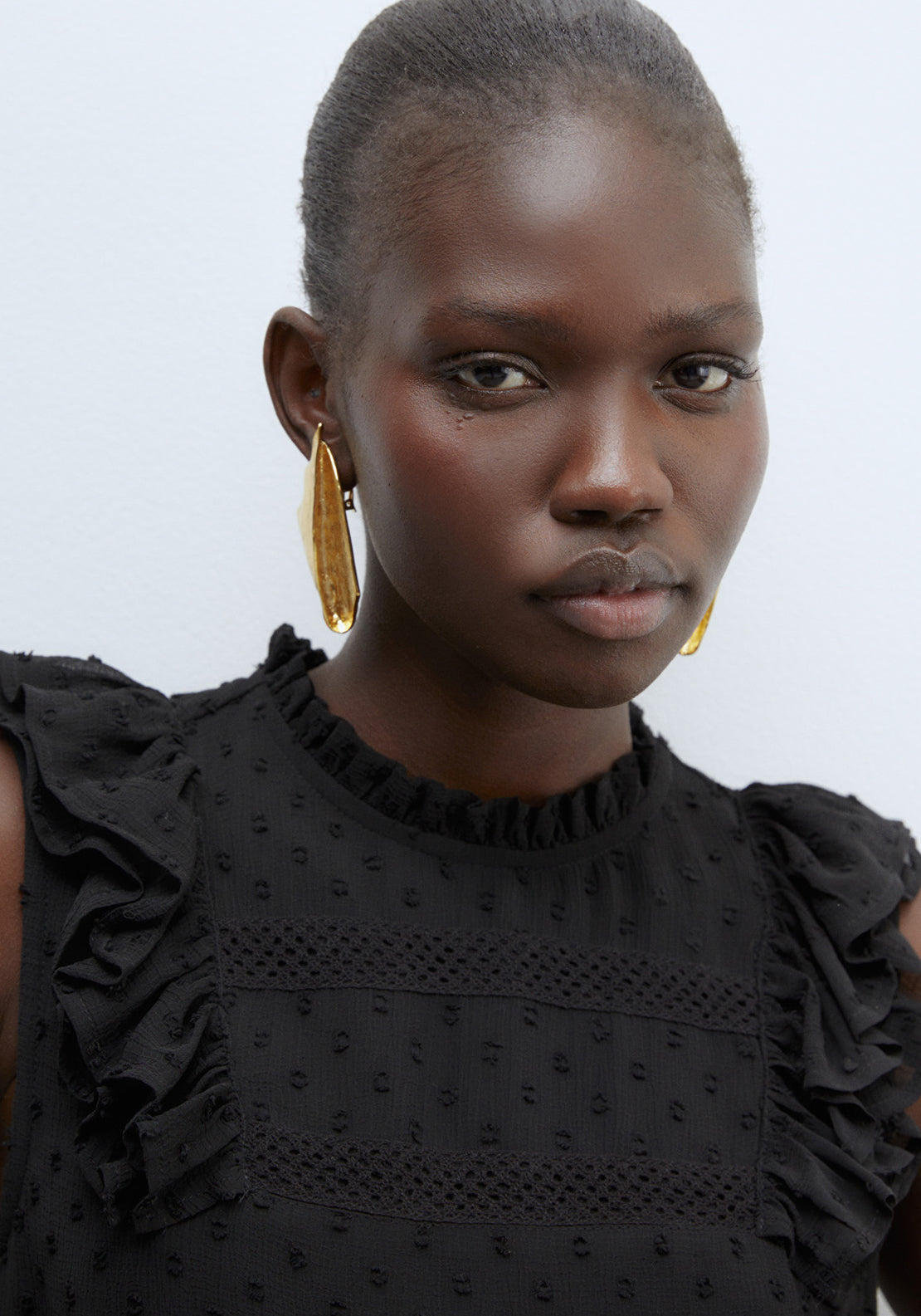 Sfera Plumetis Lace Top - Black 5 Shaws Department Stores