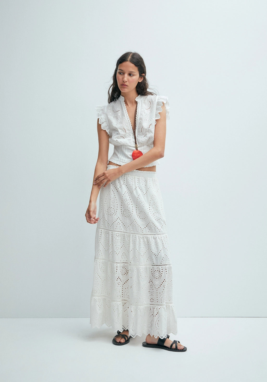 Bodice-Style Blouse - White