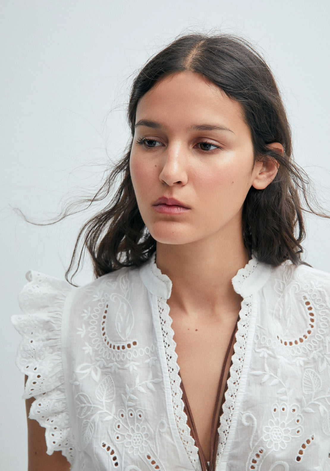 Bodice-Style Blouse - White