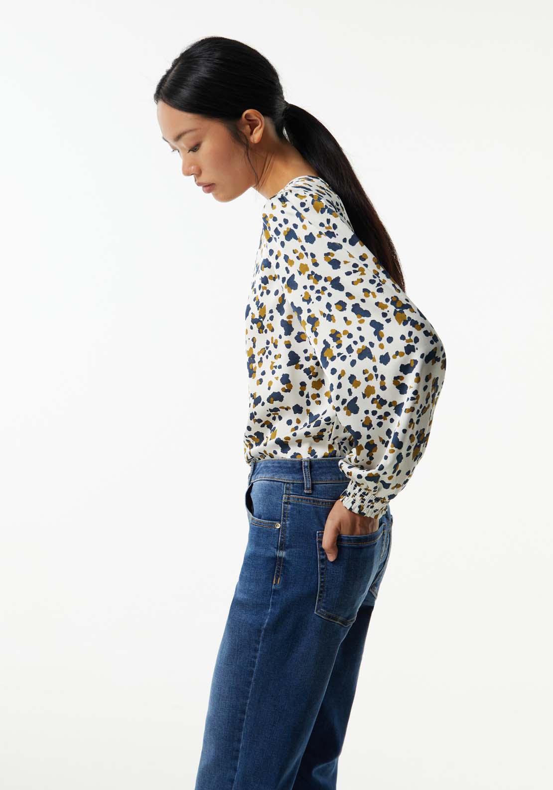 Sfera Basic printed top - Royal 2 Shaws Department Stores